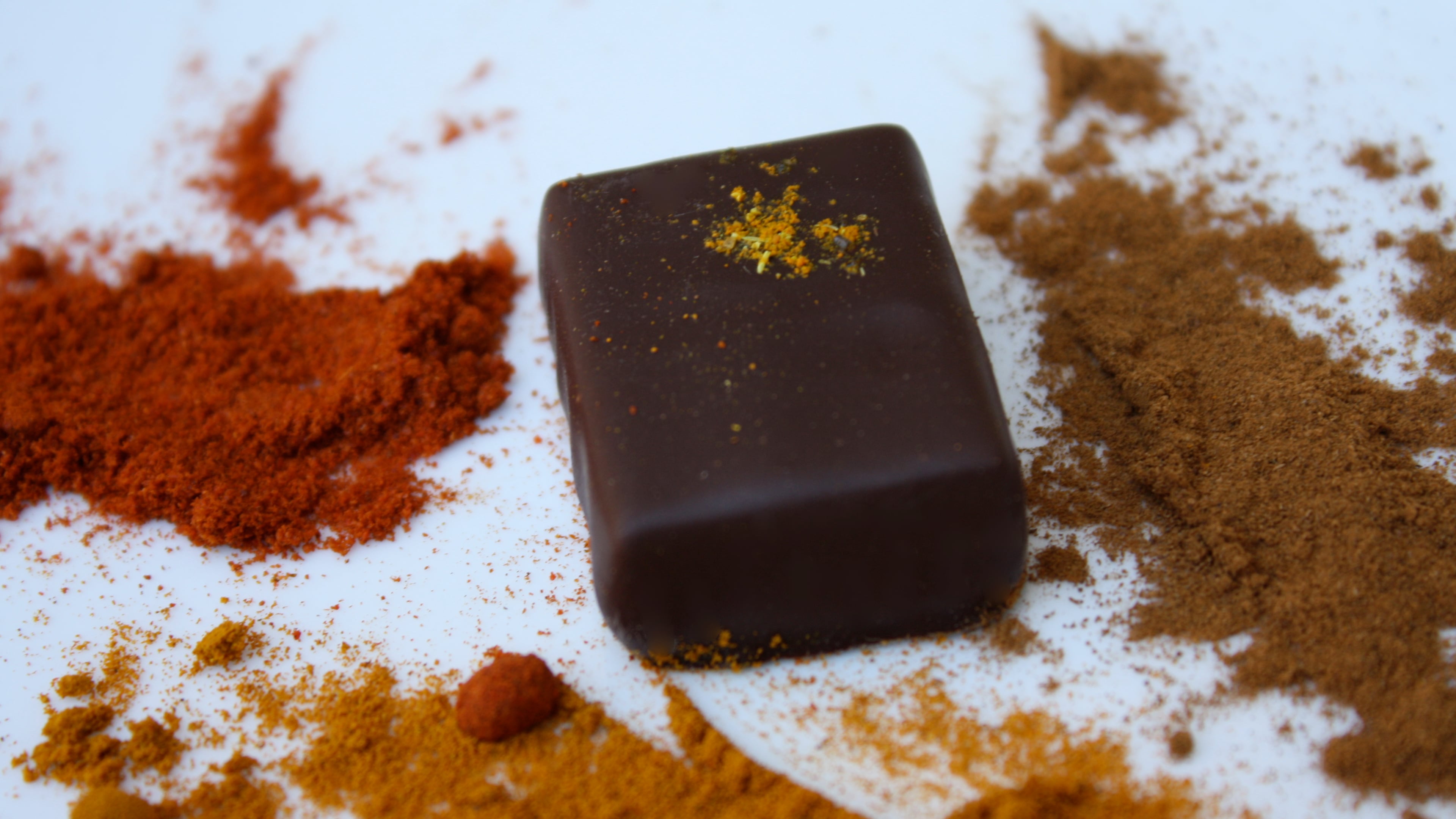The cinnamon turmeric spice truffle is among the seasonal, vegan and organic truffles sold at Tipple + Rose.
