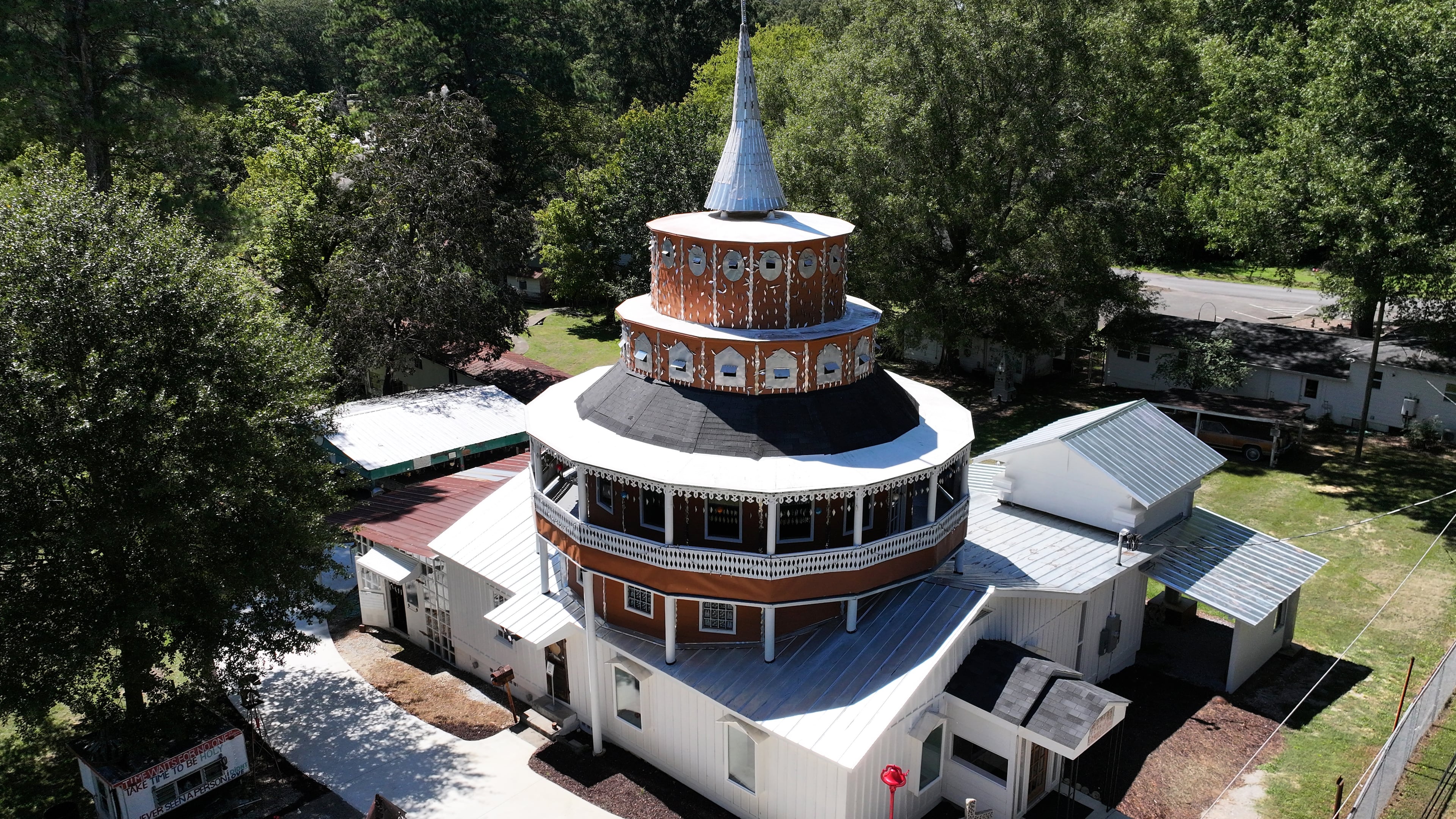Closed for 25 years, the World's Folk Art Church at Howard Finster's Paradise Garden in Summerville has reopened in time for Finster Fest taking place Sept. 20-21. (Hyosub Shin/AJC)