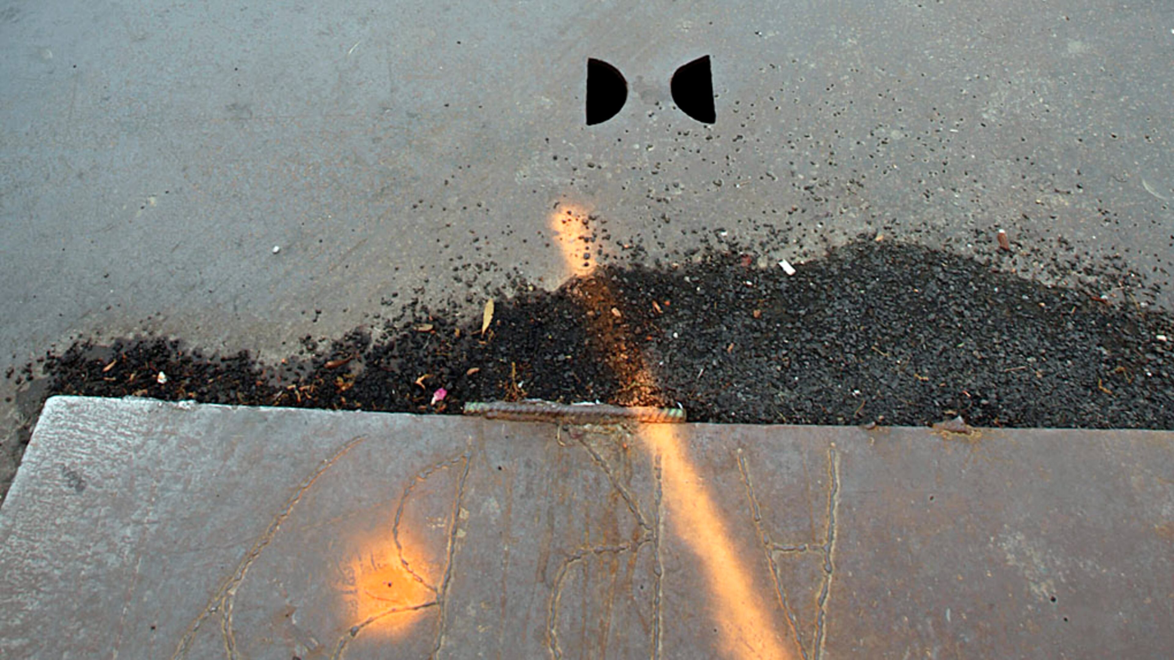 Atlanta streets are littered with heavy metal plates, designed to cover pot holes and utility work.