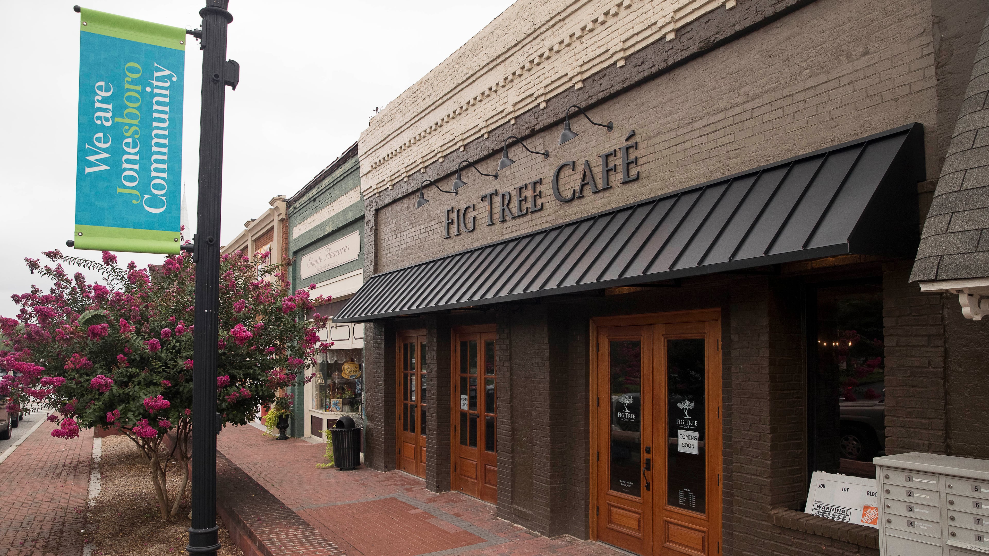 The recently opened Fig Tree Cafe in downtown Jonesboro will be part of the Clayton County city’s arts and entertainment district.