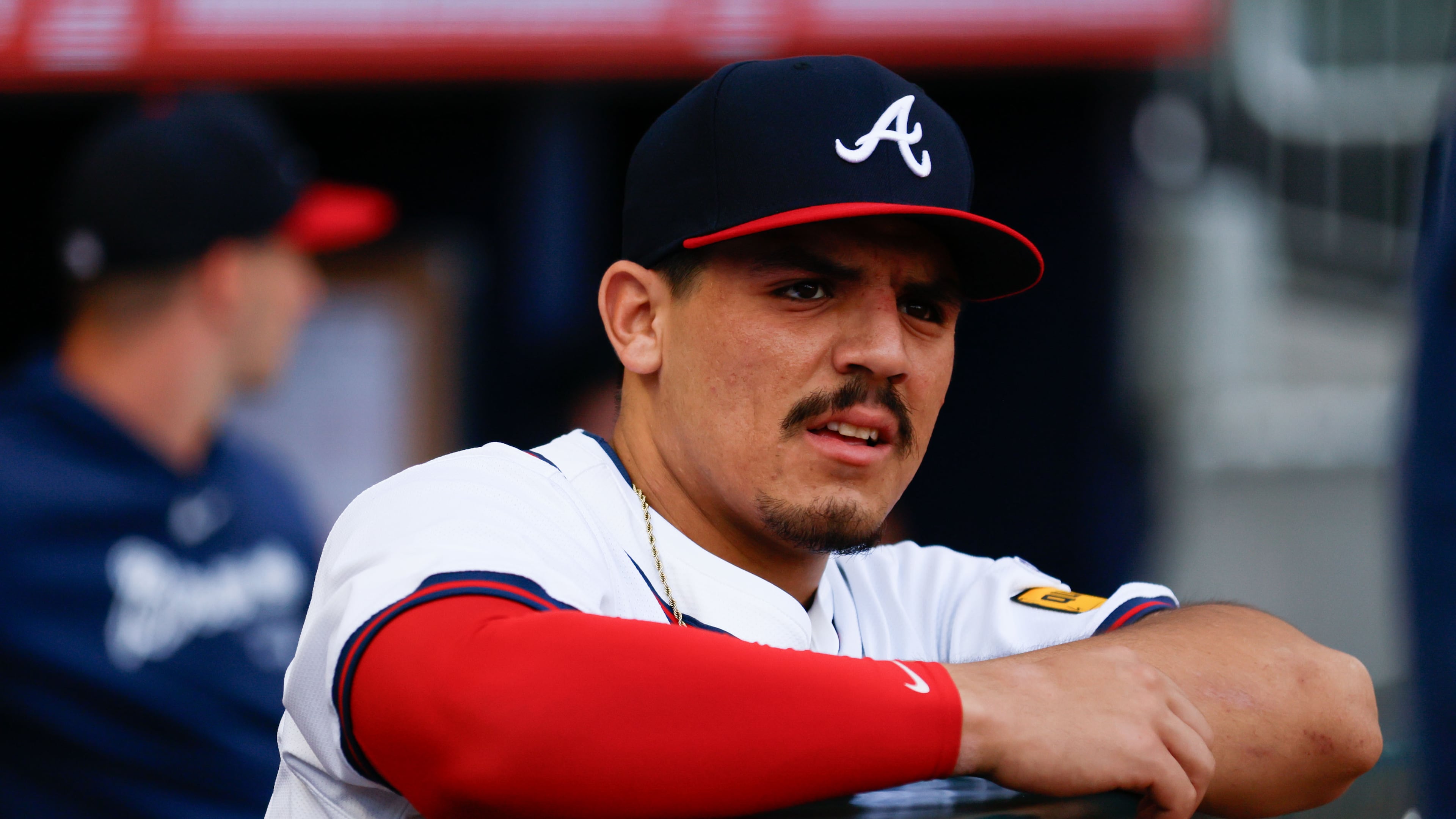 Nacho Alvarez Jr. was recalled Saturday ahead of the Braves' game against the Cardinals. Alvarez, a California native, made his MLB debut last July. (Miguel Martinez/AJC 2024)
