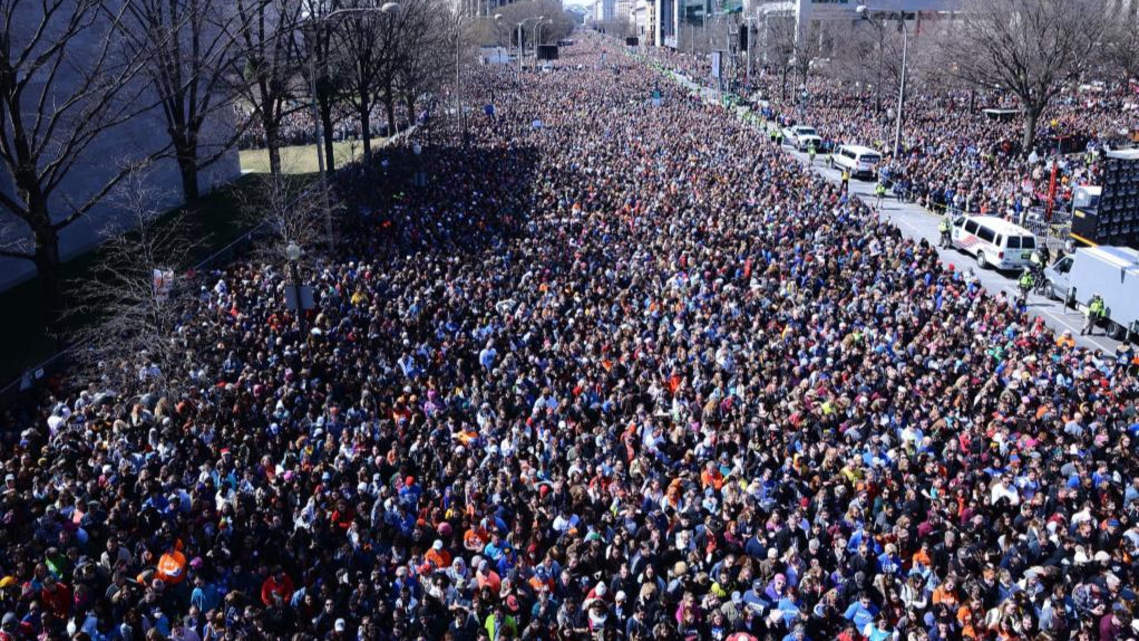 Crowds and celebrities attend the March for Our Lives Rally on March 24, 2018 in Washington, DC. The march was organized by students from Parkland, Fla., who lost their friends and teachers in a shooting rampage on Valentine’s Day.