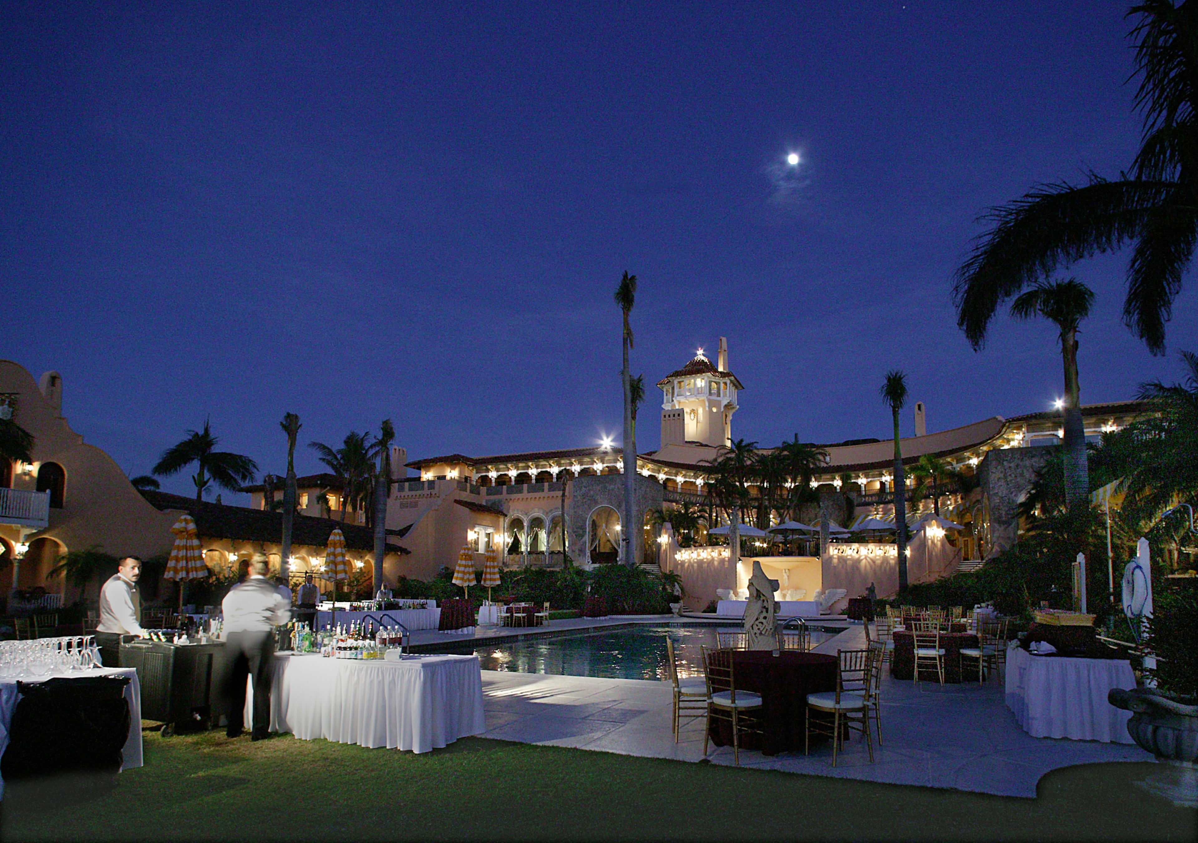 Rear exterior. Photos of the interior and exterior of Donald Trump's Palm Beach Island home "Mar-a-Lago." This is the first time The Palm Beach Post has been given photo access to Mar-a-Lago since Trump took over. Damon Higgins/The Palm Beach Post