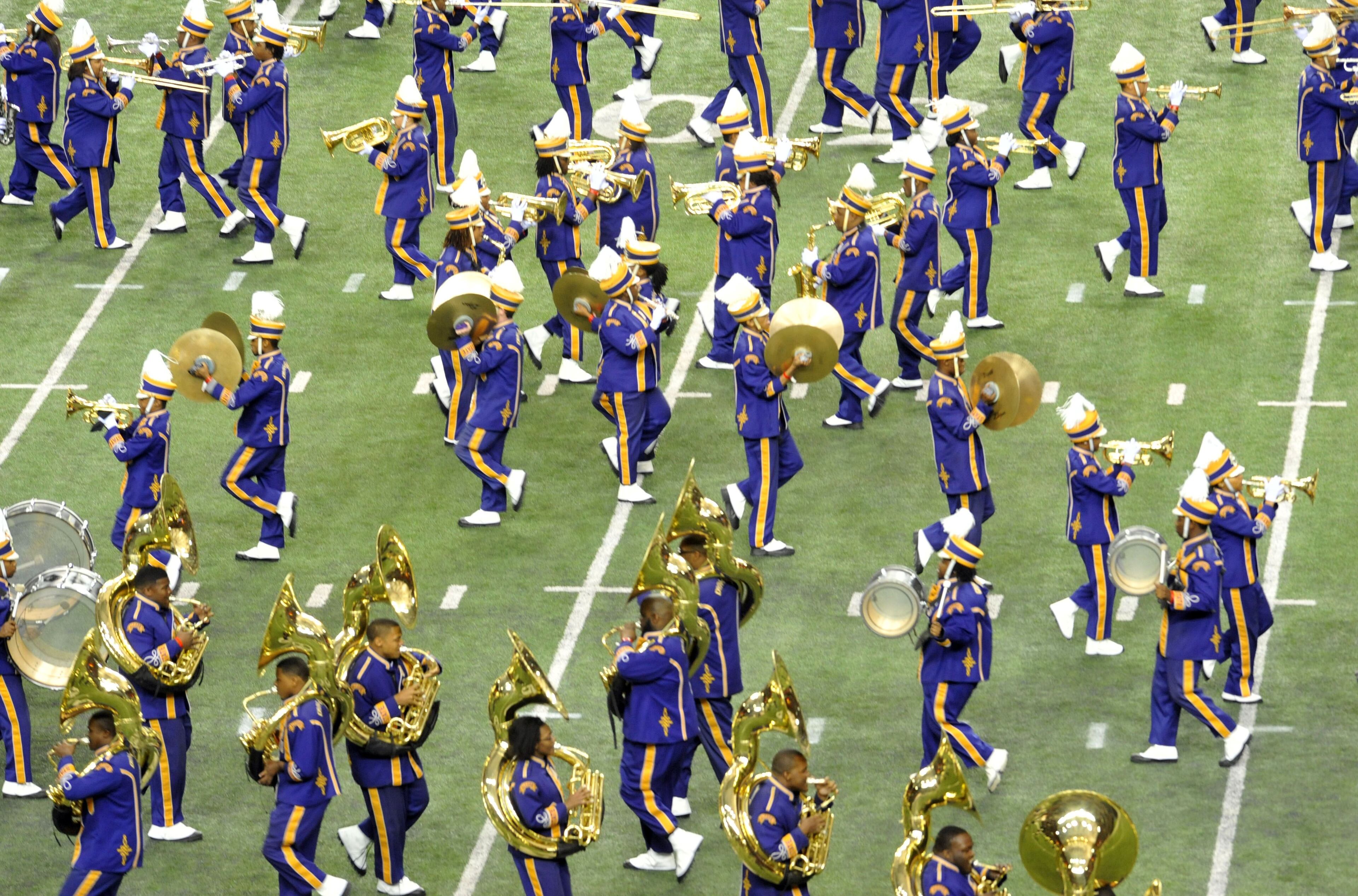 Alcorn State's "Sounds of Dyn-O-Mite" marching band has been part of the Honda Battle of the Bands throughout the years. Here, the band performs during the 11th Honda Battle of the Bands in the Georgia Dome Saturday, January 26, 2013. READ MORE: Which historic black colleges make the 2016 Honda Battle of the Bands?