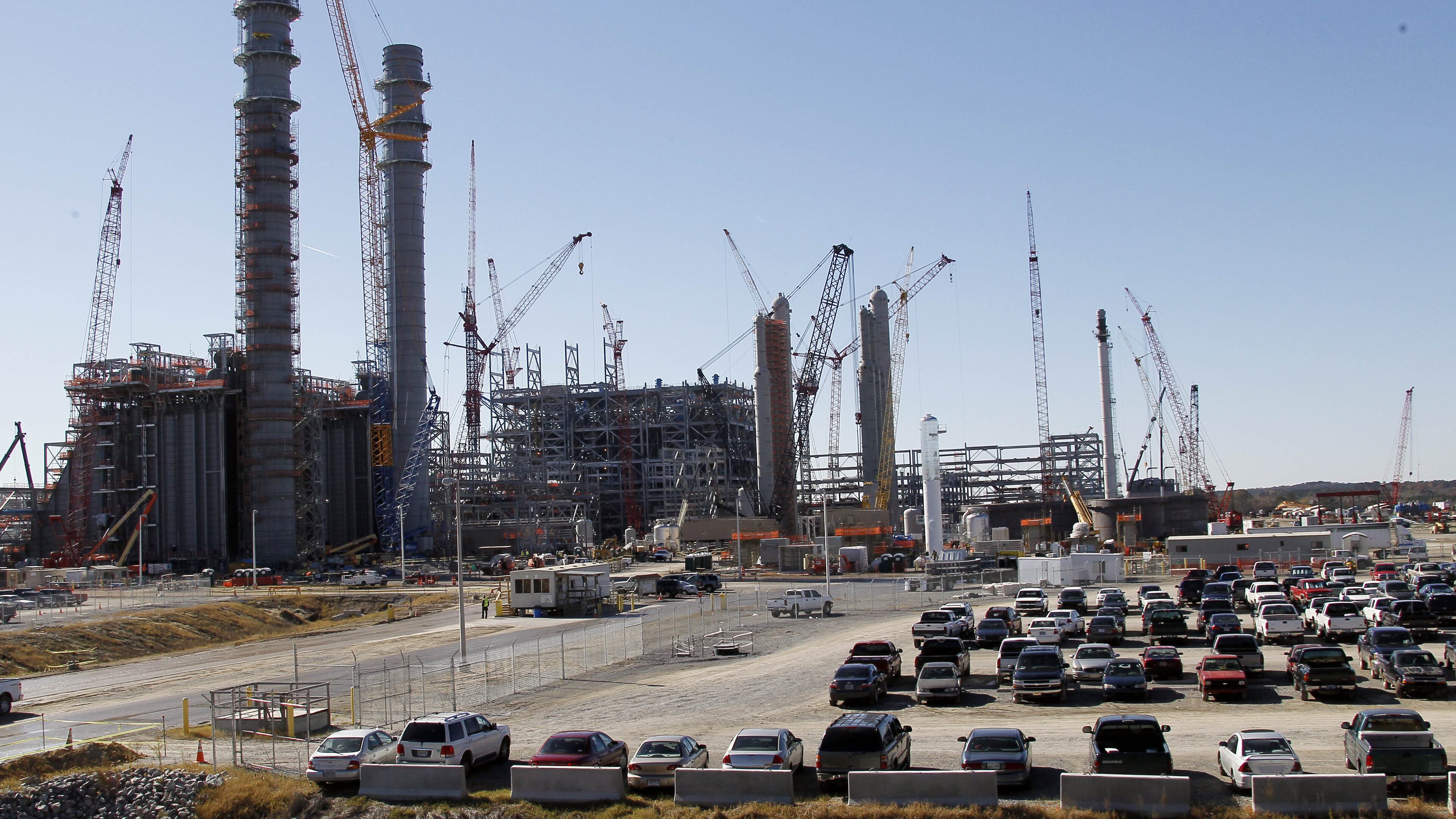Mississippi Power’s Kemper “clean coal” power plant under construction in 2012. Mississippi Power is a subsidiary of Atlanta-based Southern Company. (AP Photo/Rogelio V. Solis, File)