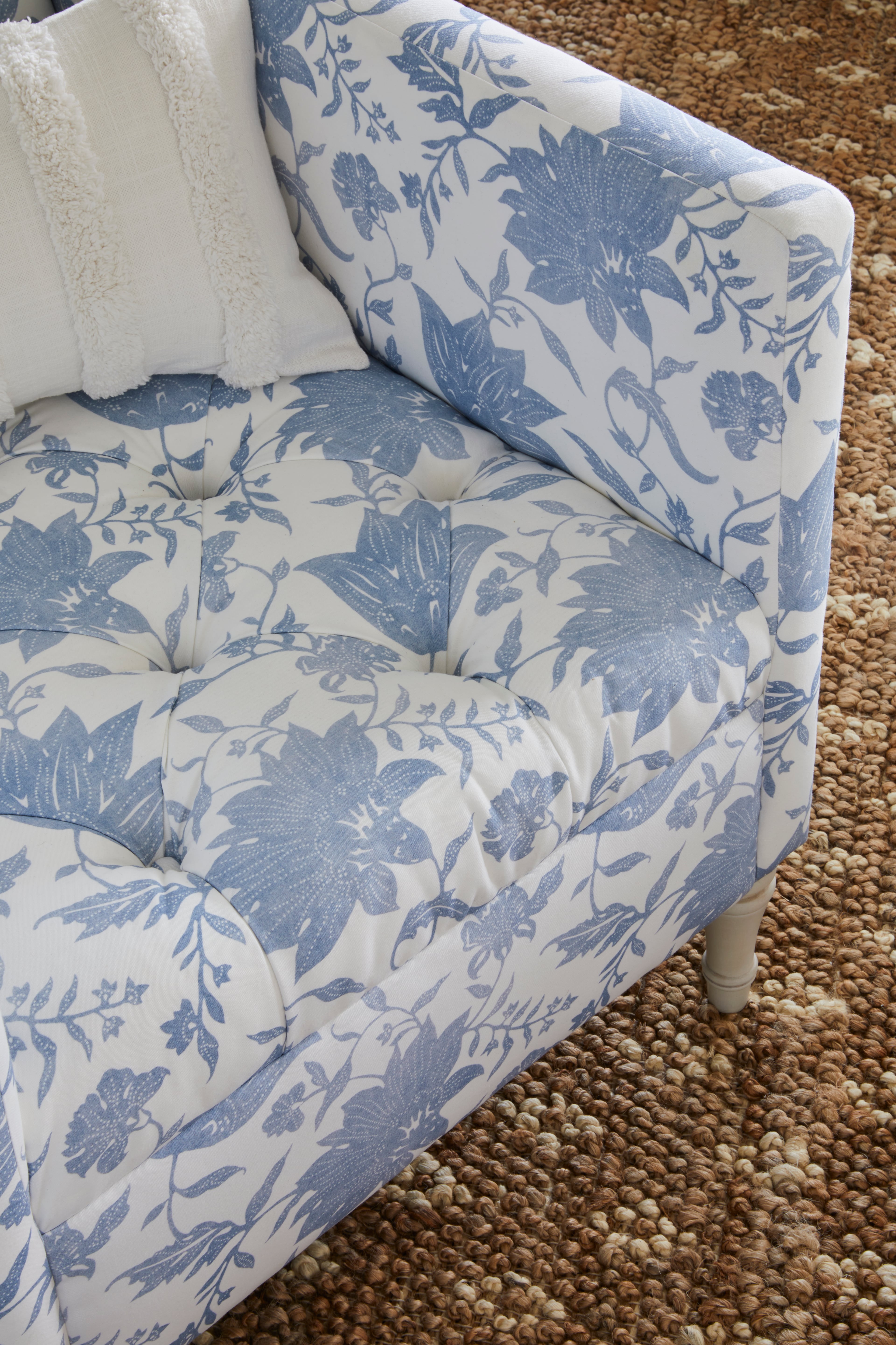 "Paloma Contreras imbued the Atlanta Design Shop with timeless charm and a sense of whimsy, creating an expansive primary bedroom suite with neutral hues, soft blues, and merry moments of red," the press release said.
Courtesy of Paloma Contreras Design and Kelly Blackmon for Emily Followill Photography