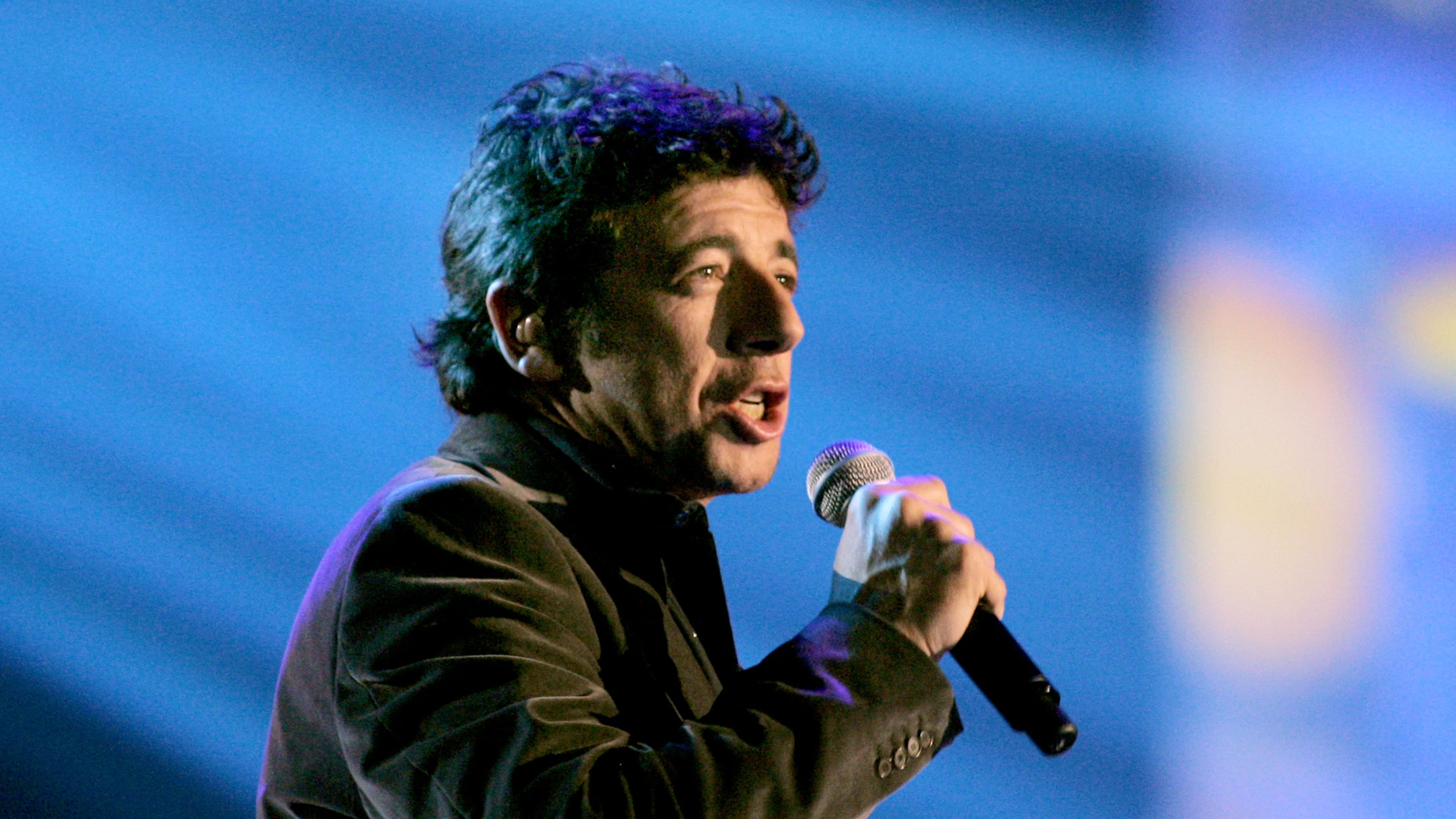FILE - French singer Patrick Bruel performs during the Victoires de la Musique awards ceremony in Paris on March 10, 2007. (AP Photo/Jacques Brinon, File)
