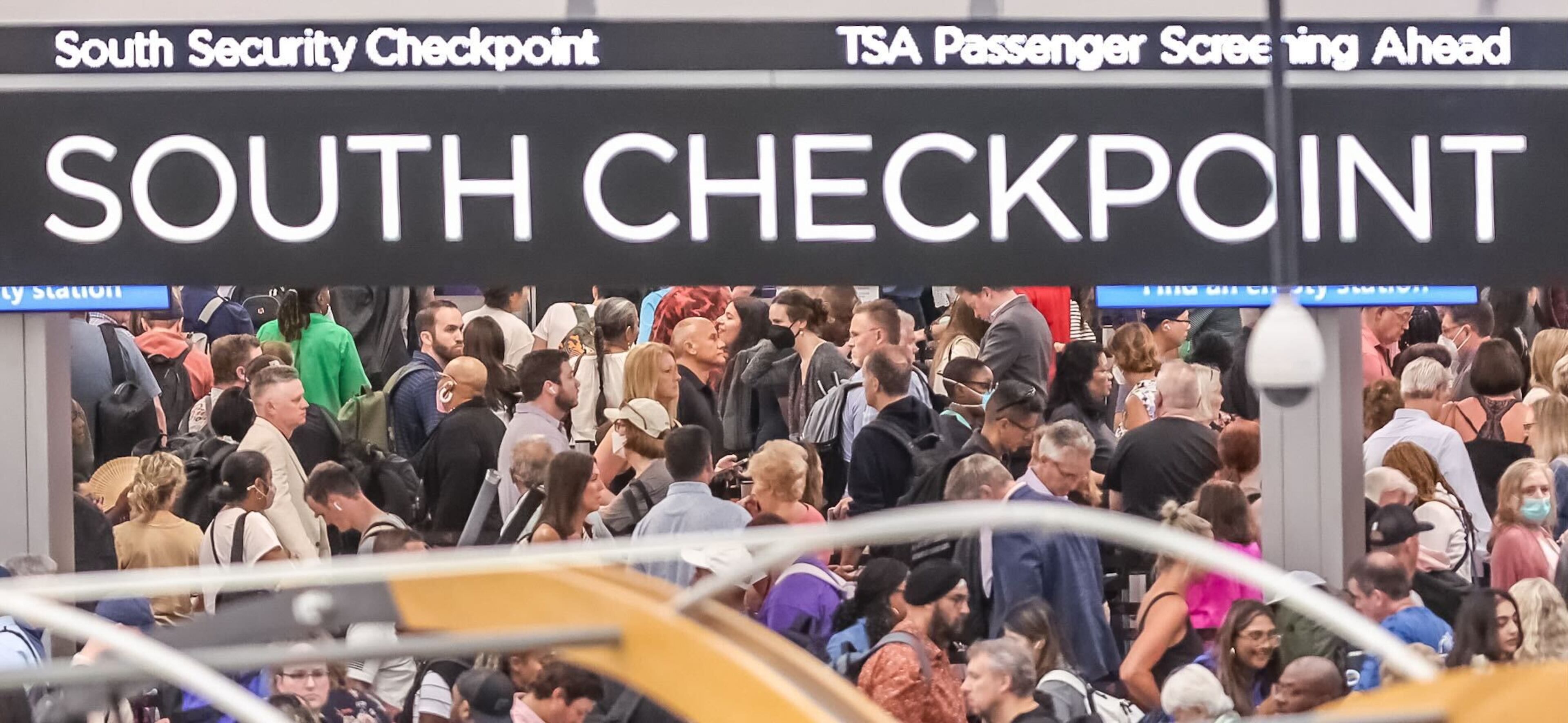 But there were other signs that the world’s busiest airport was returning to its normal busy schedule of flights, with passengers moving through Delta check-in areas and hundreds of passengers lined up for security screening.