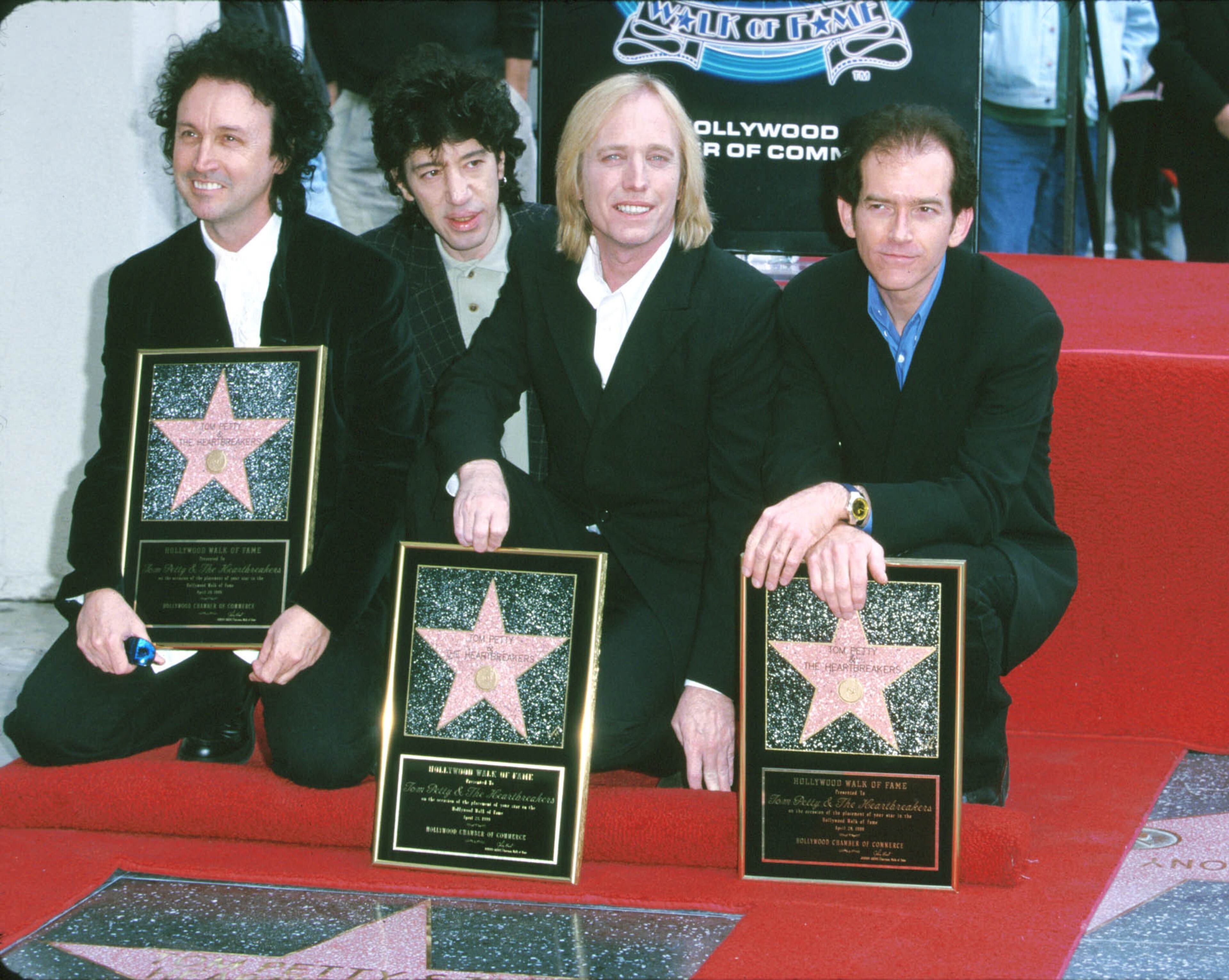 Tom Petty & The Heartbreakers during Tom Petty & The Heartbreakers Honored with a Star on the Hollywood Walk of Fame at Hollywood Boulevard in Hollywood, California, United States. (Photo by SGranitz/WireImage)