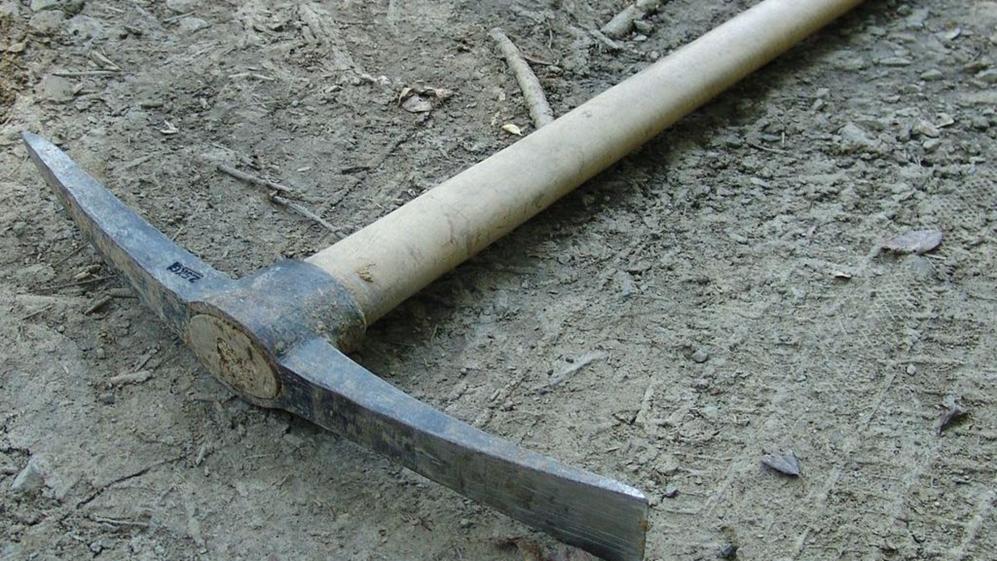 A pickaxe is seen here, similar to one used to a kill a man in Florida after an argument between neighbors.
