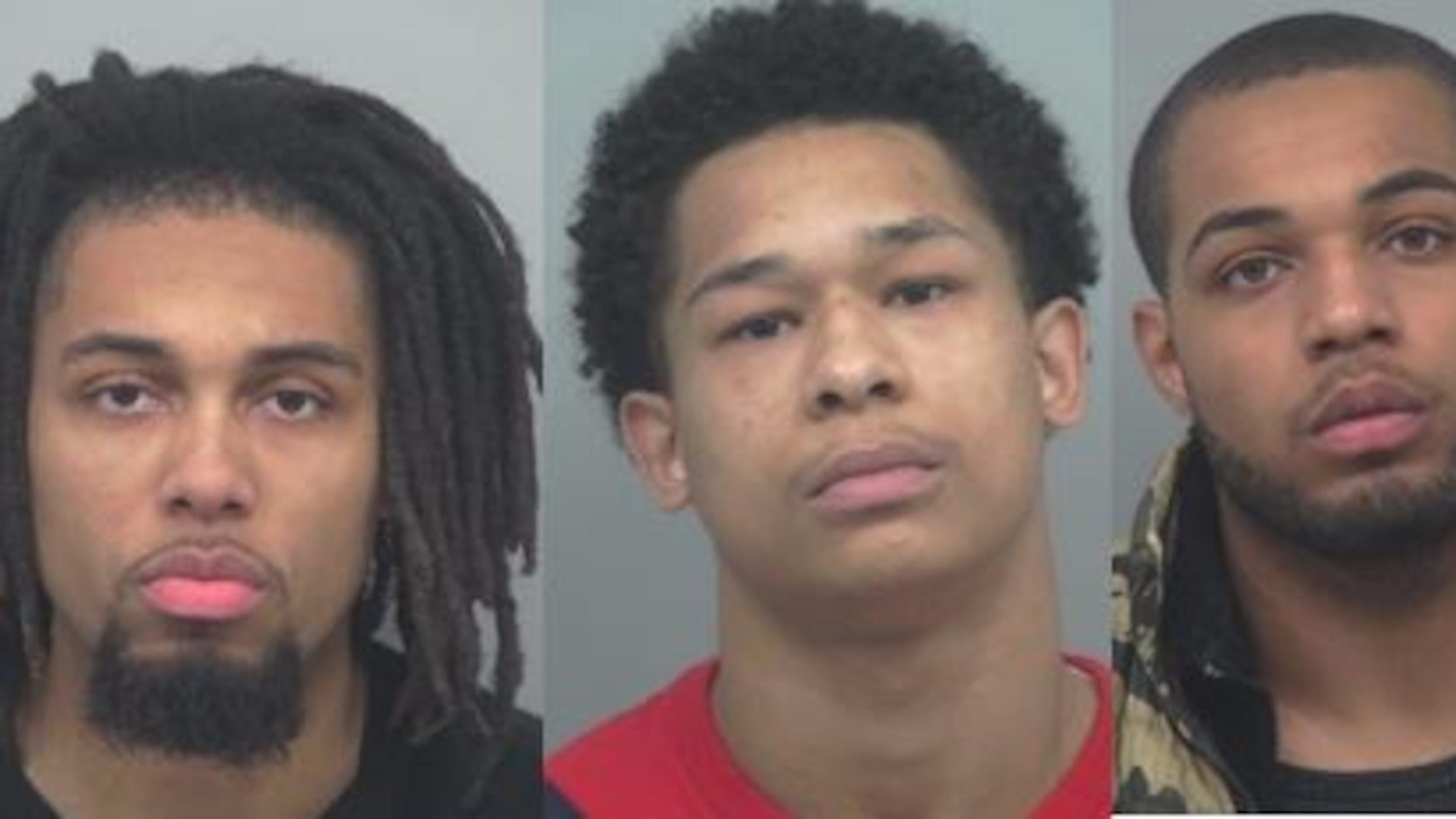 Cobe Myart (from left), Gabriel Morales, Corey Myart