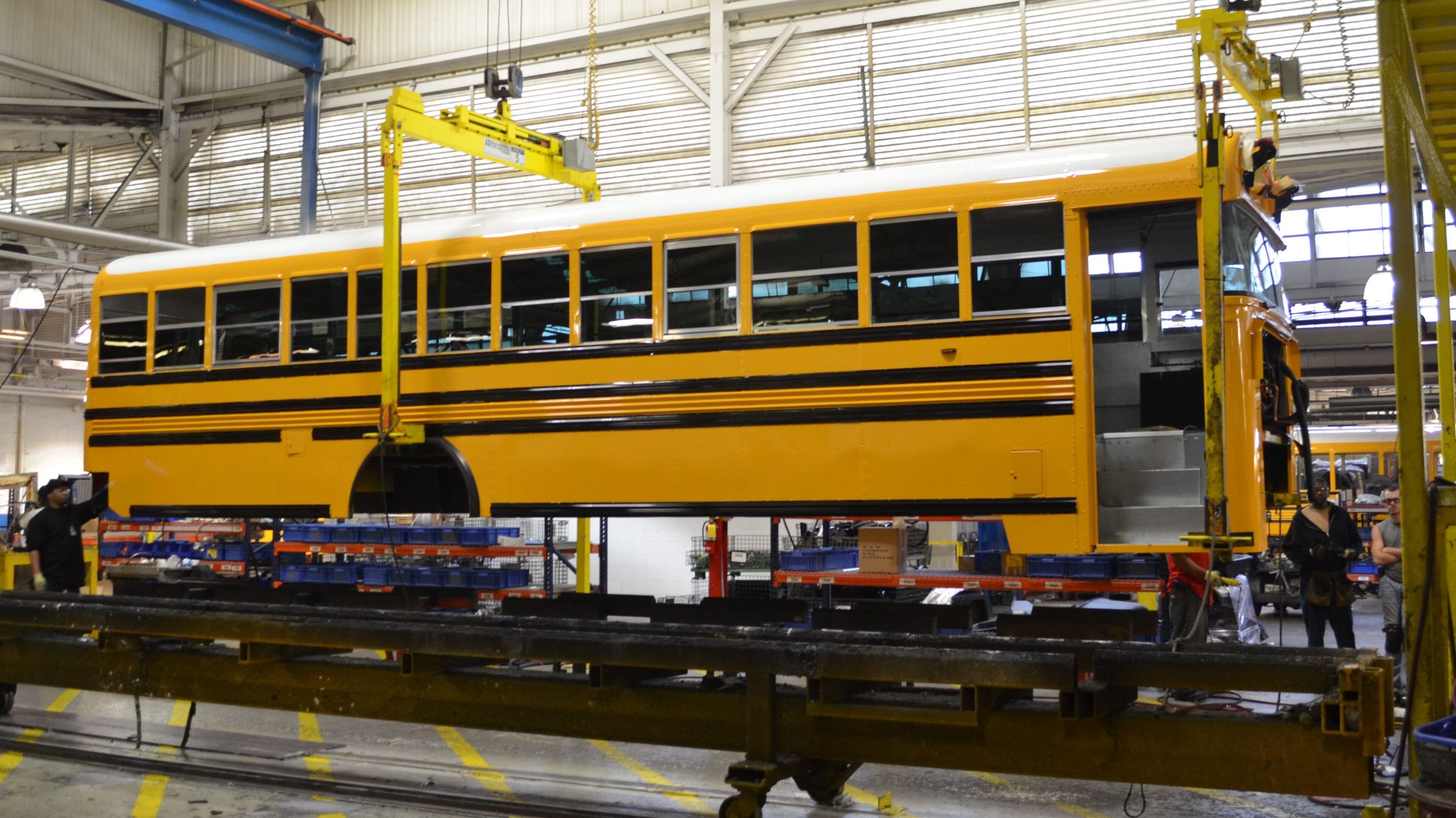 A tax on Mexican imports could impact Georgia manufacturers such as Blue Bird, which makes school buses in Fort Valley, Georgia.