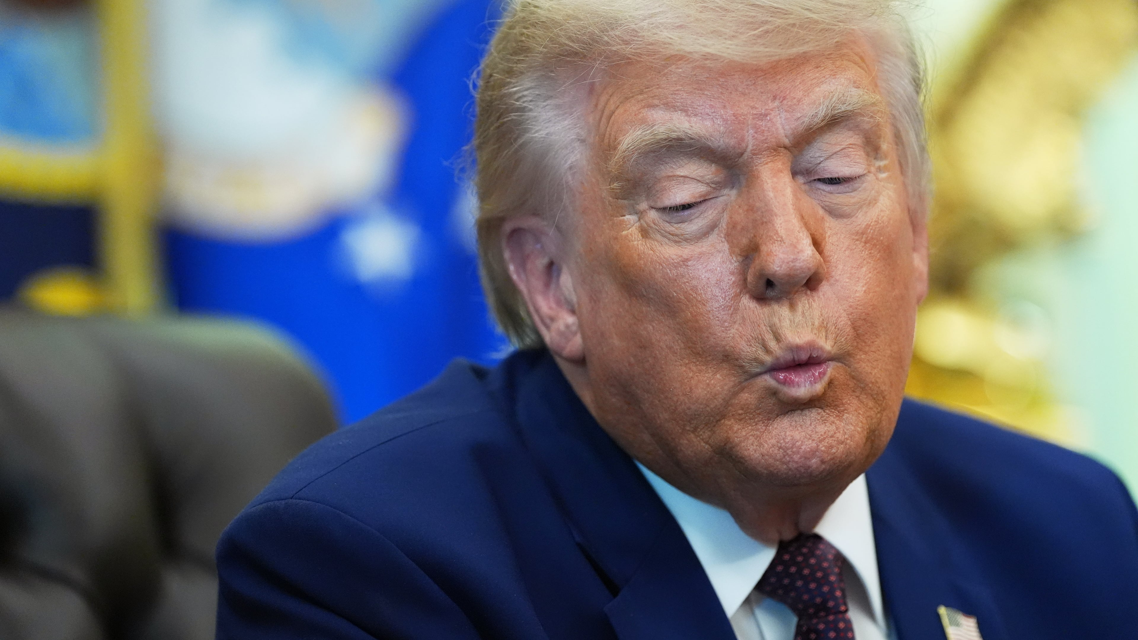 President Donald Trump speaks in the Oval Office of the White House, Wednesday, June 3, 2026, in Washington. (AP Photo/Alex Brandon)