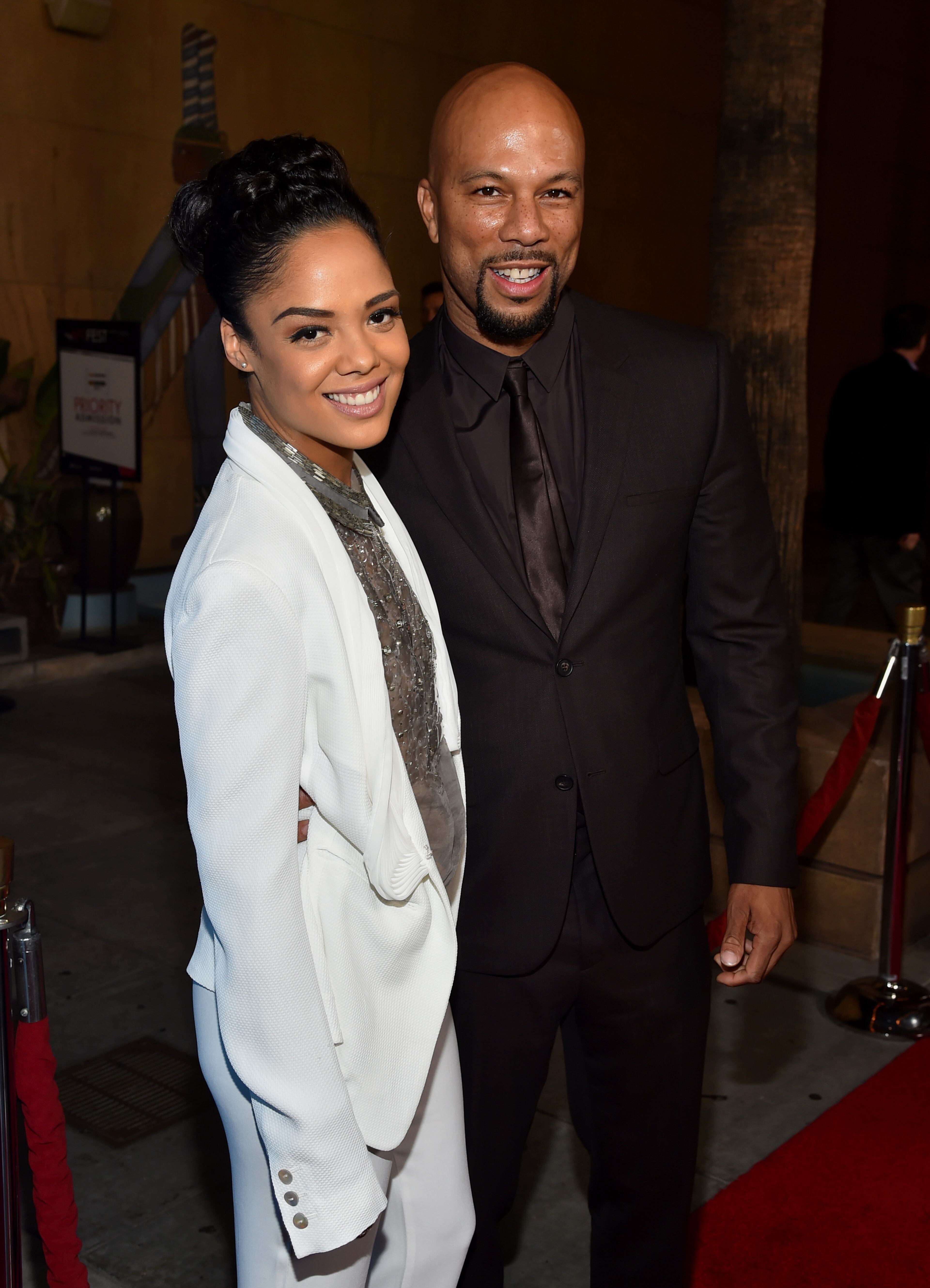 Actors Tessa Thompson (L) and Common attend the "Selma" first look during the AFI FEST 2014 presented by Audi at the Egyptian Theatre on November 11, 2014 in Hollywood, California. (Photo by Alberto E. Rodriguez/Getty Images for AFI)
