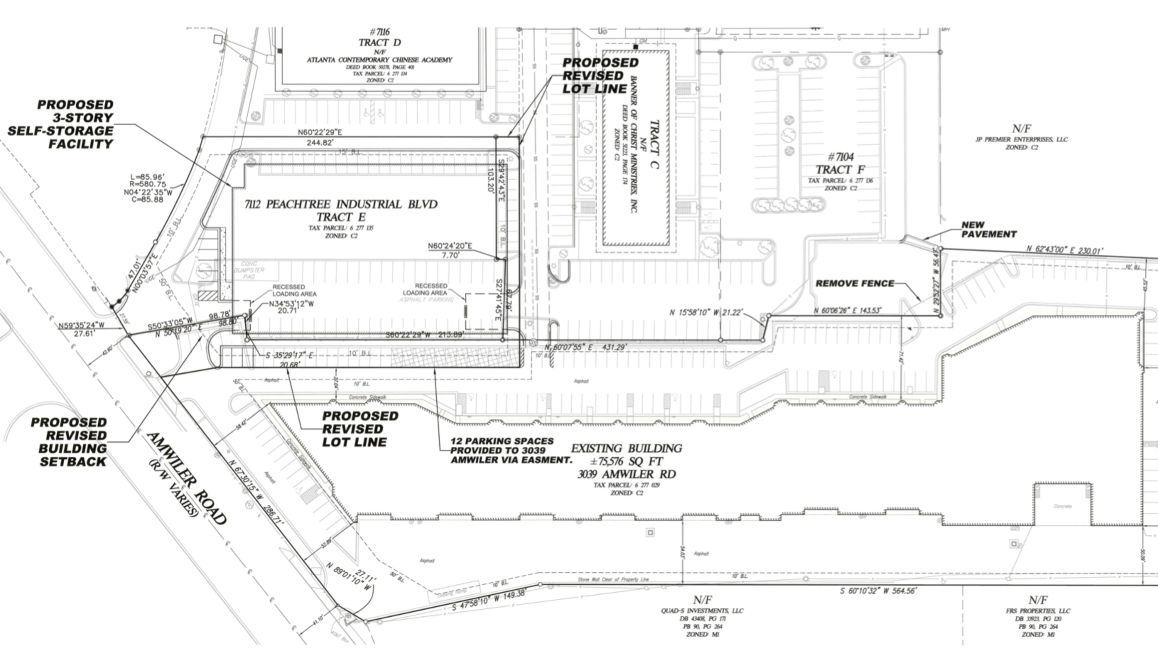 The Peachtree Corners City Council recently approved a special use permit for a mini-warehouse storage facility at 7112 Peachtree Industrial Boulevard. (Courtesy City of Peachtree Corners)