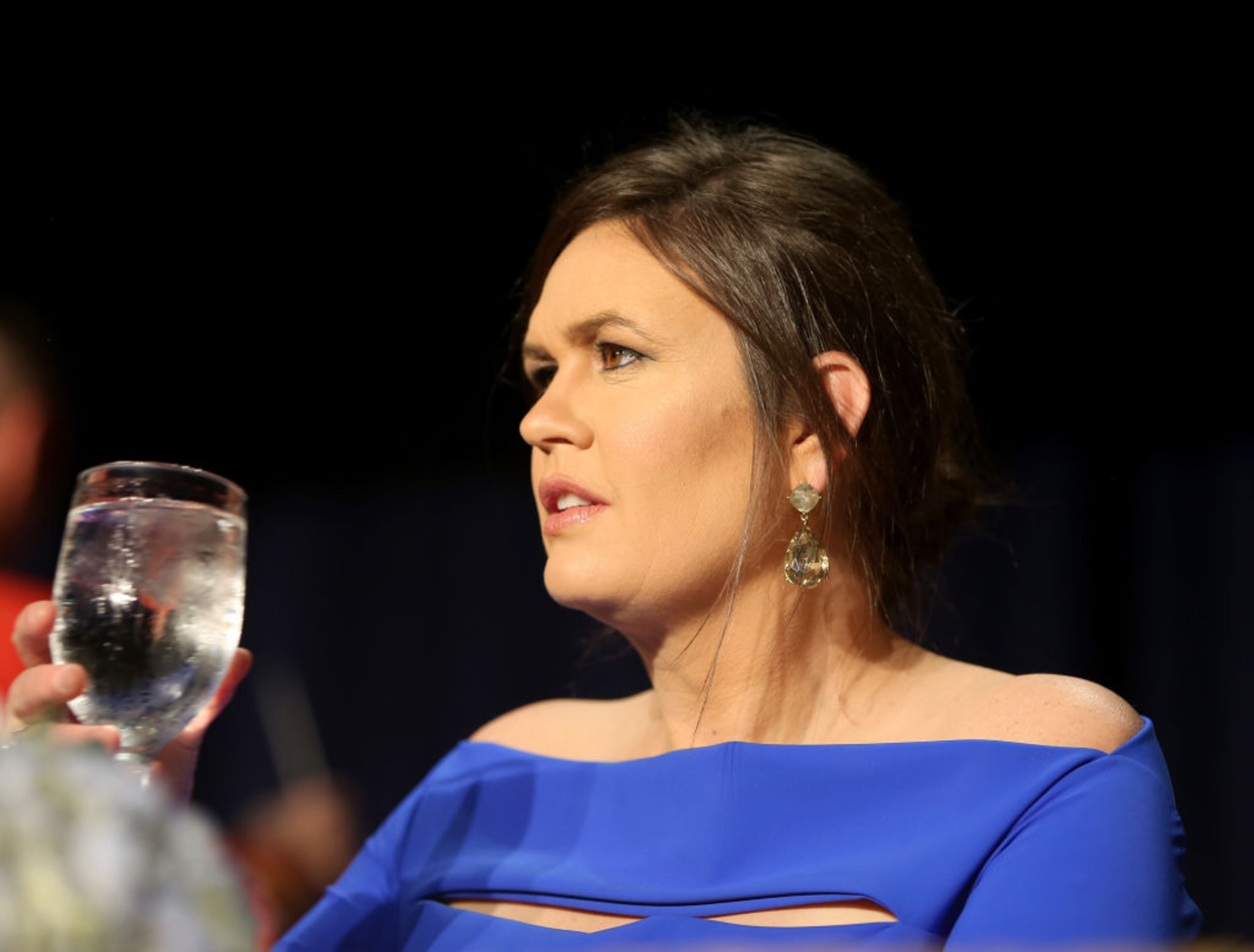 WASHINGTON, DC - APRIL 28: Sarah Huckabee Sanders attends the 2018 White House Correspondents' Dinner at Washington Hilton on April 28, 2018 in Washington, DC. (Photo by Tasos Katopodis/Getty Images)