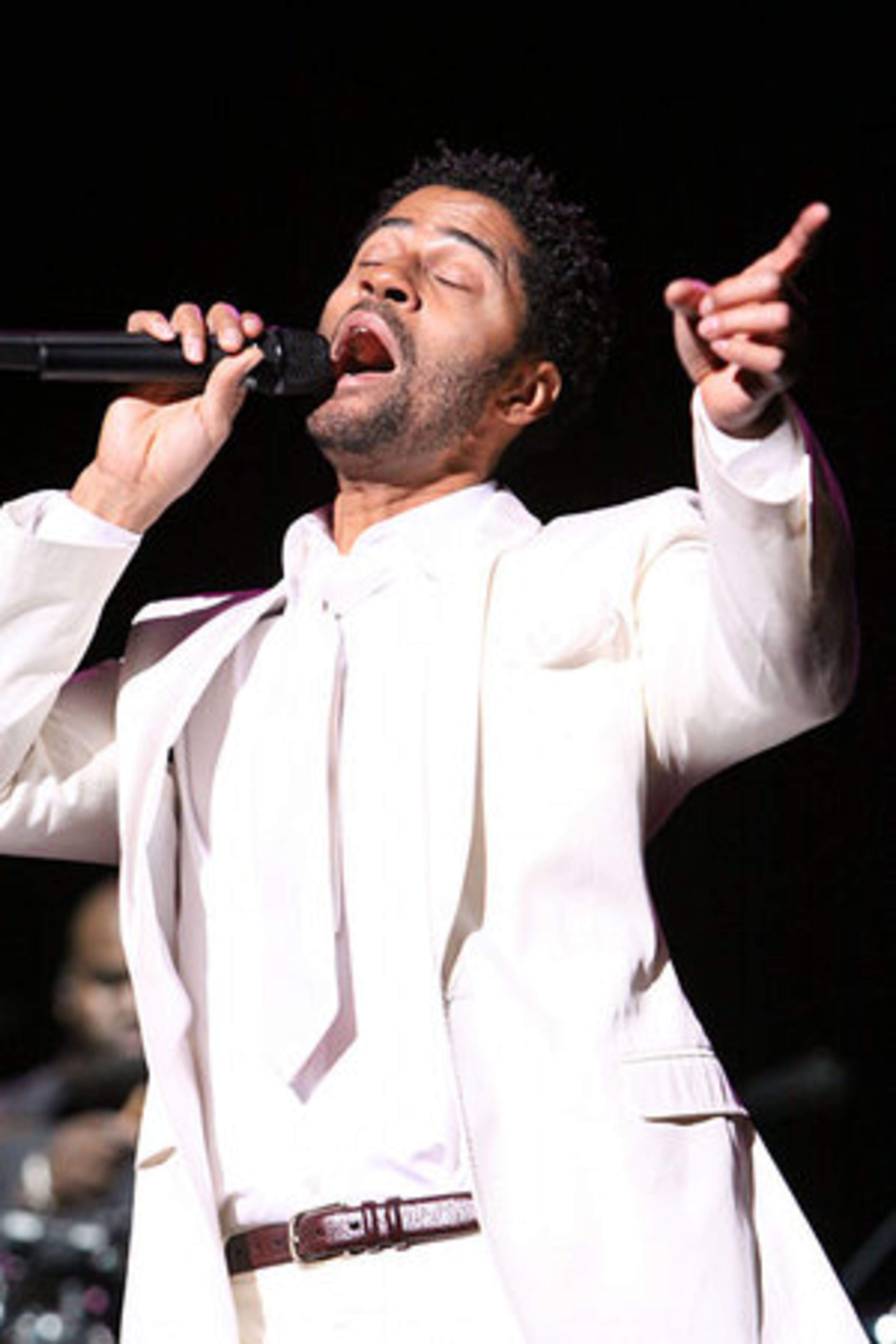 Eric Benet performs at the Fox Theatre on Thursday night. American Idol winner Fantasia Barrino headlined the Fox Theatre Thursday night with Eric Benet and Kandi opening the show.