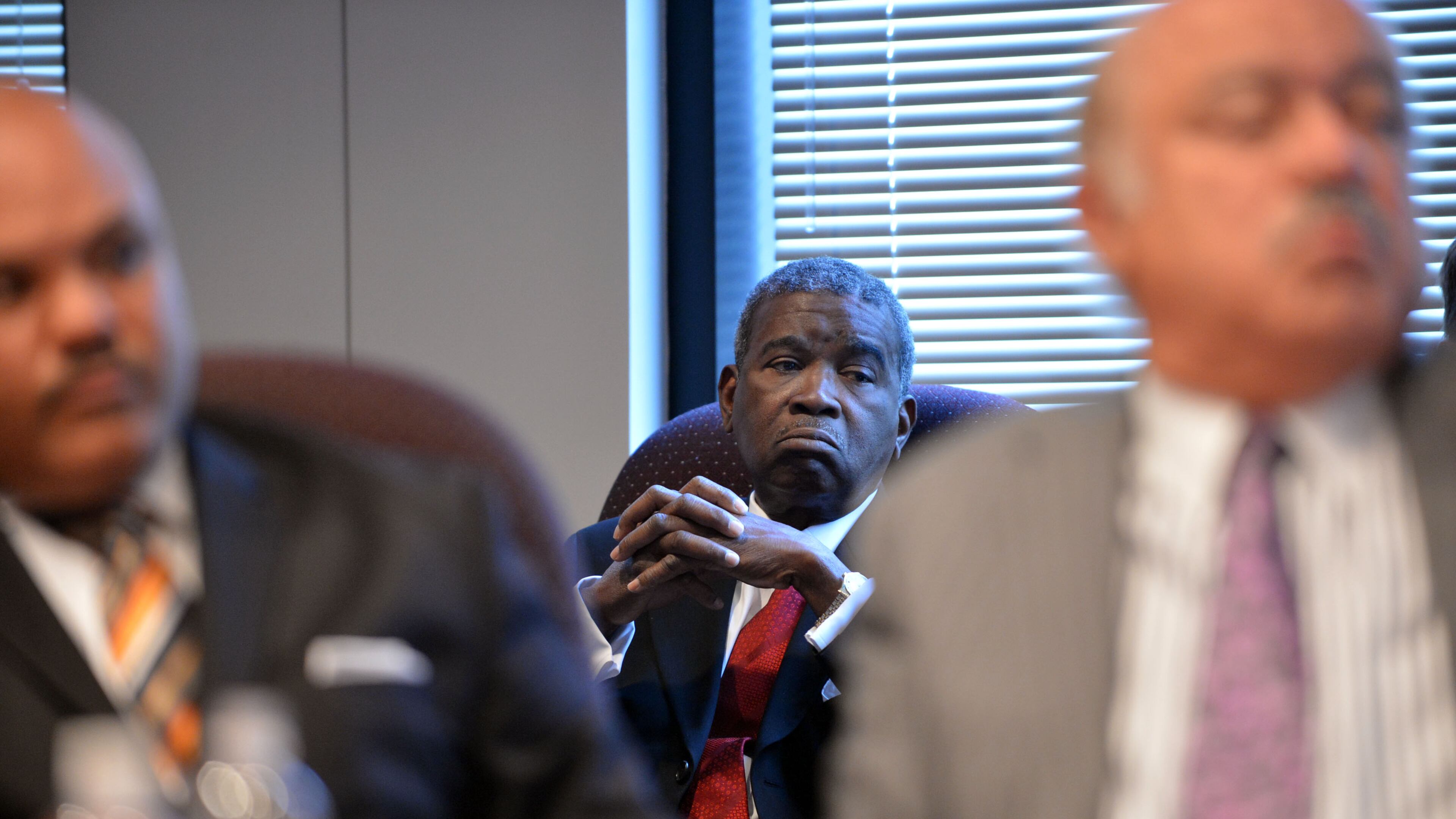 Fulton County Tax Commissioner Arthur Ferdinand, shown in an April 2, 2014, file photo, was invoked by legislators questioning a proposed tax commissioner retirement plan. Ferdinand’s salary is more than $491,000 largely because of fees collected from city governments. KENT D. JOHNSON