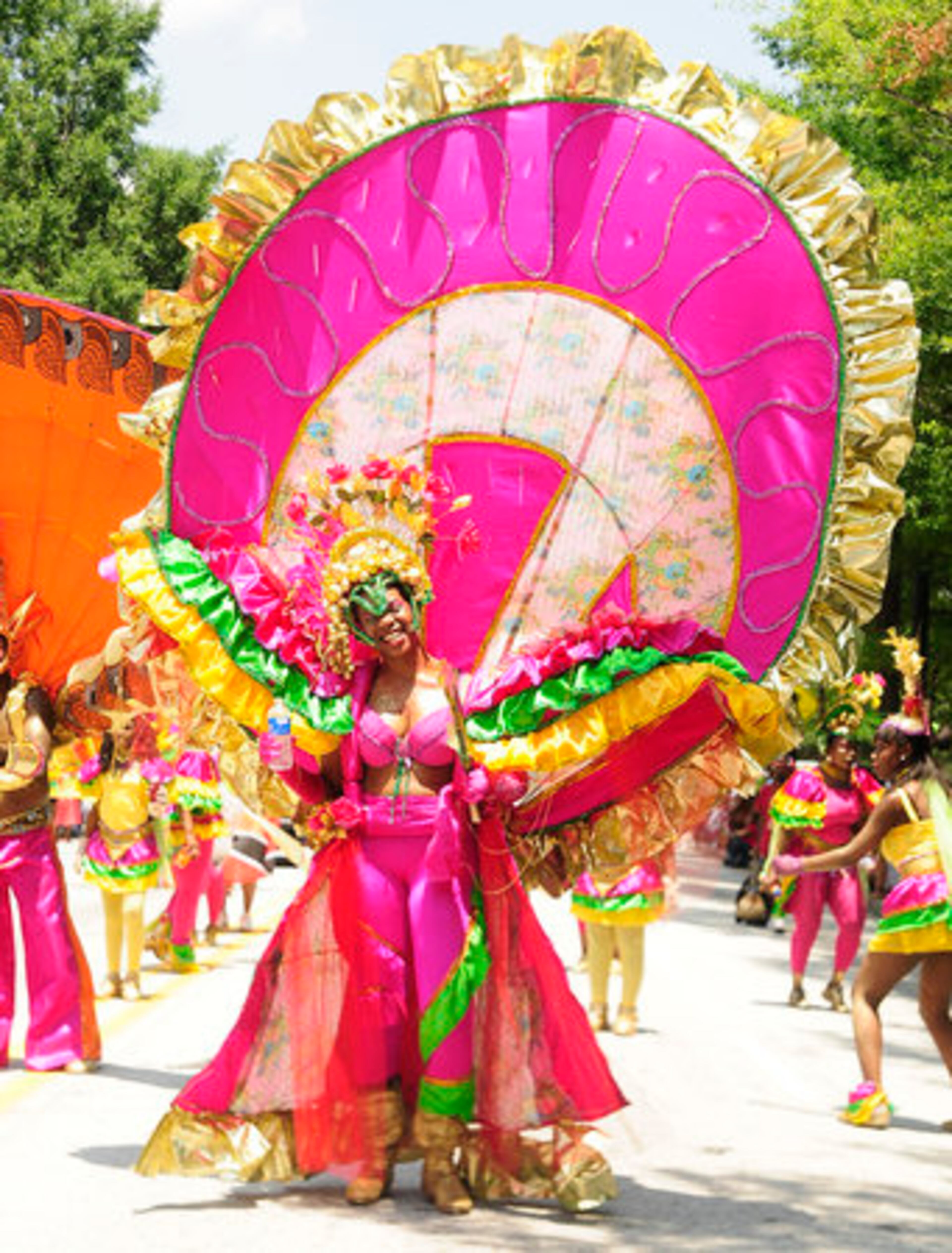 Here is a full shot of the best outfit at the 2011 Atlanta Caribbean Carnival Parade.