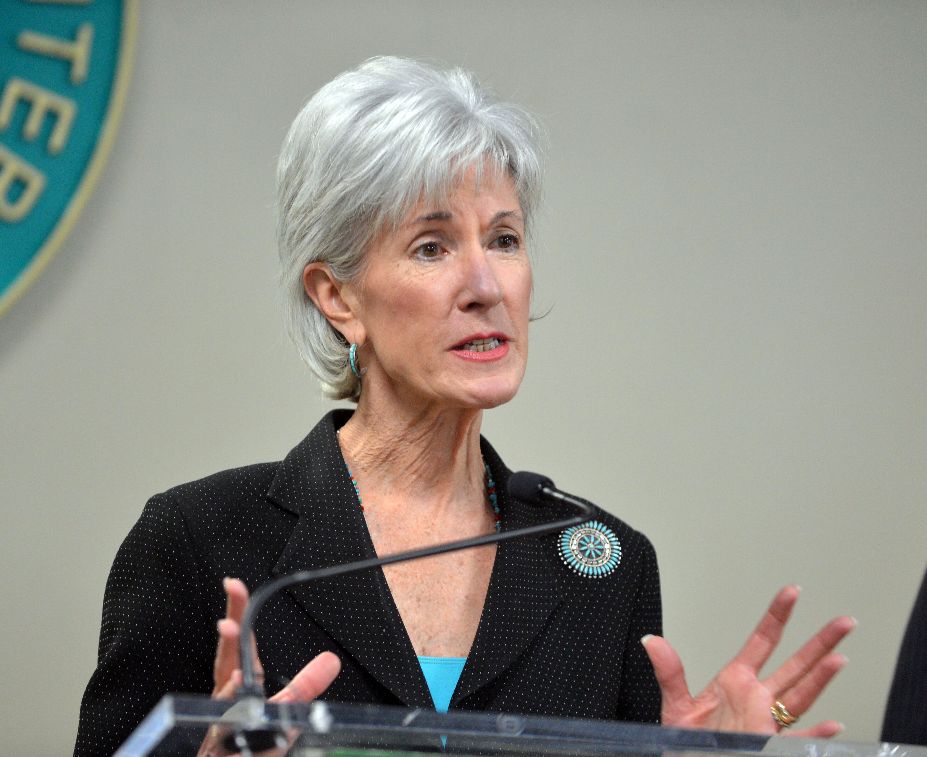 NOVEMBER 8, 2013 ATLANTA HHS Secretary Kathleen Sebelius talks about the Affordable Care Act, dubbed "Obamacare," at the Southside Medical Center in Atlanta, Friday, November 8, 2013. She was in town to discuss enrollment options available to Georgia residents. KENT D. JOHNSON / KDJOHNSON@AJC.COM