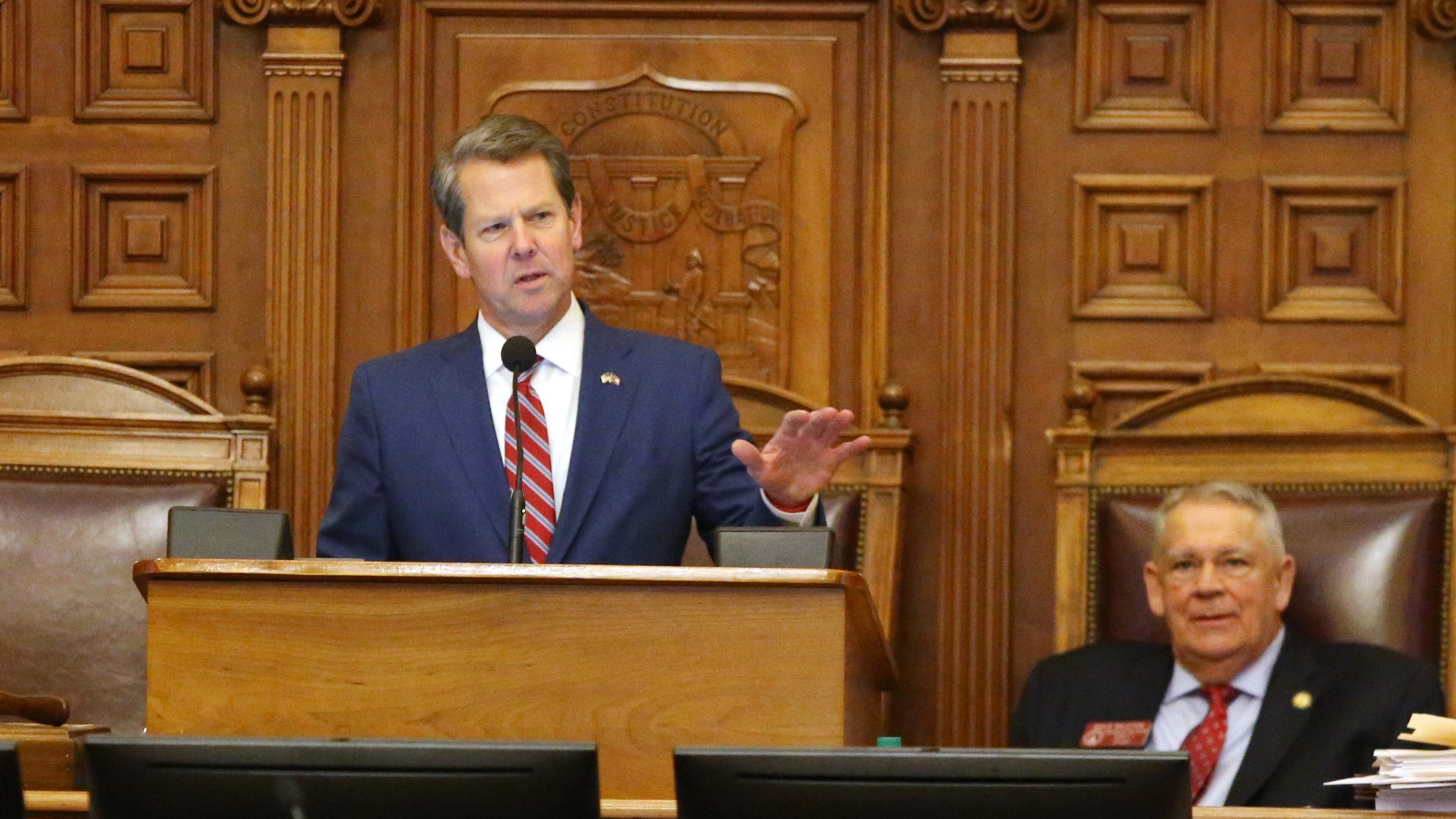 The administration of Gov. Brian Kemp on Monday opened bidding for $2.6 million in contracts to develop Georgia’s health care “waiver” applications. The applications to the federal government might lead to health insurance for more people. EMILY HANEY / emily.haney@ajc.com