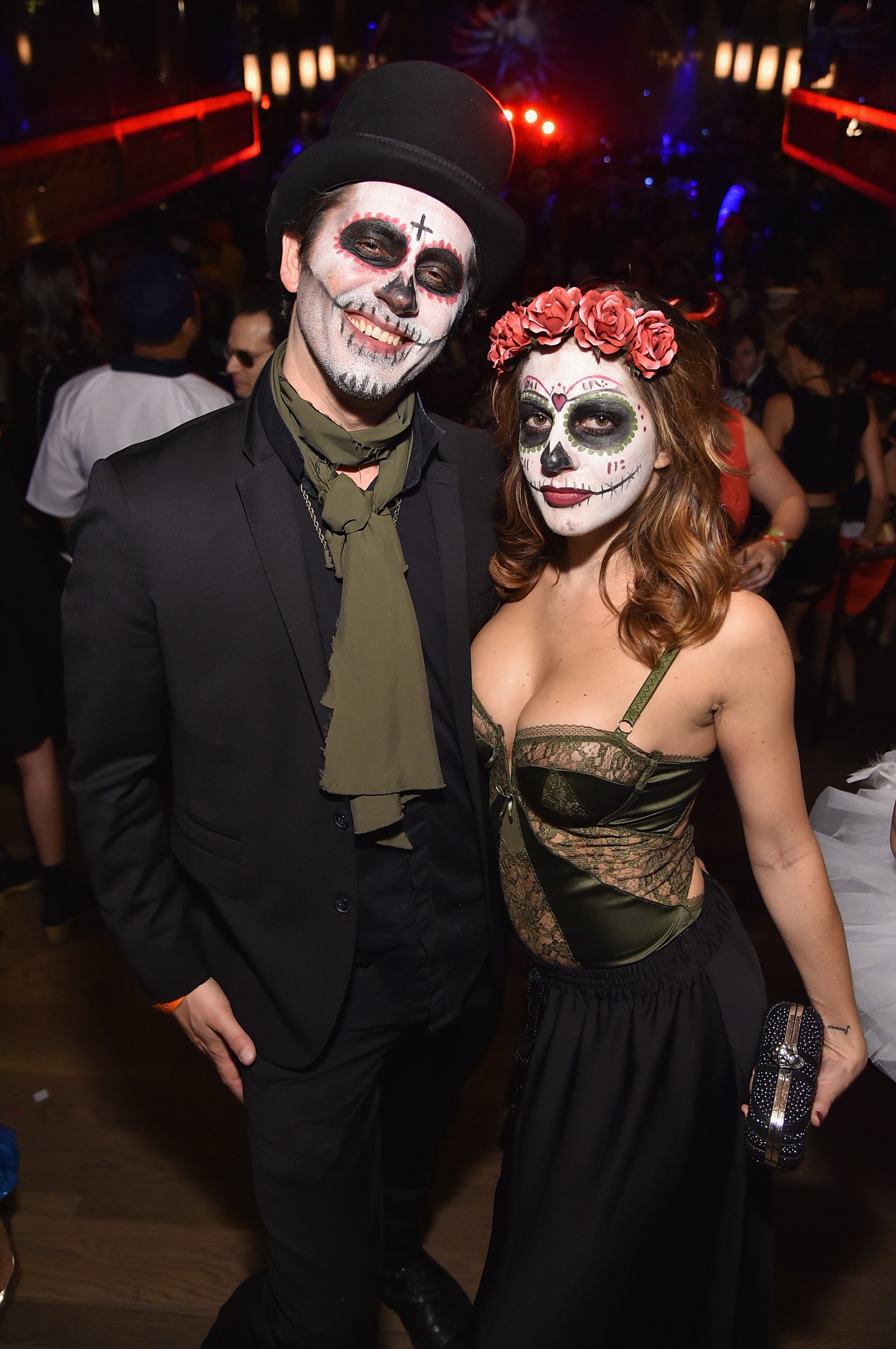 NEW YORK, NY - OCTOBER 31: Photographer Theo Wargo and Melissa Stover attend Moto X presents Heidi Klum's 15th Annual Halloween Party sponsored by SVEDKA Vodka at TAO Downtown on October 31, 2014 in New York City. (Photo by Mike Coppola/Getty Images for Heidi Klum)