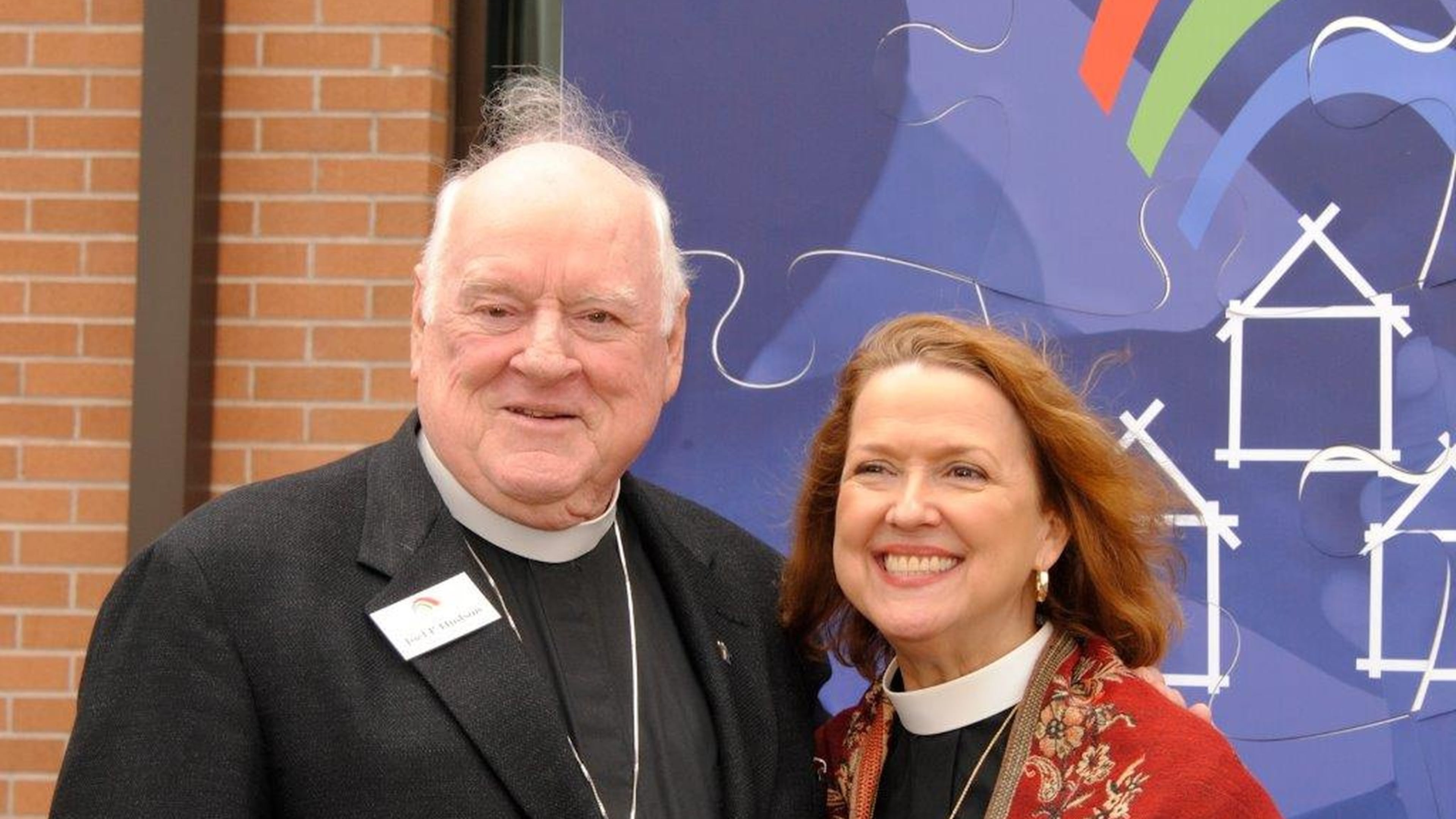 Deacon Nancy Yancey with the Rev. Joel P. Hudson, founder of the Rainbow House ministry to help the homeless. Hudson is now chairman emeritus of Rainbow Village in Duluth. Yancey is executive director of the nonprofit. CONTRIBUTED