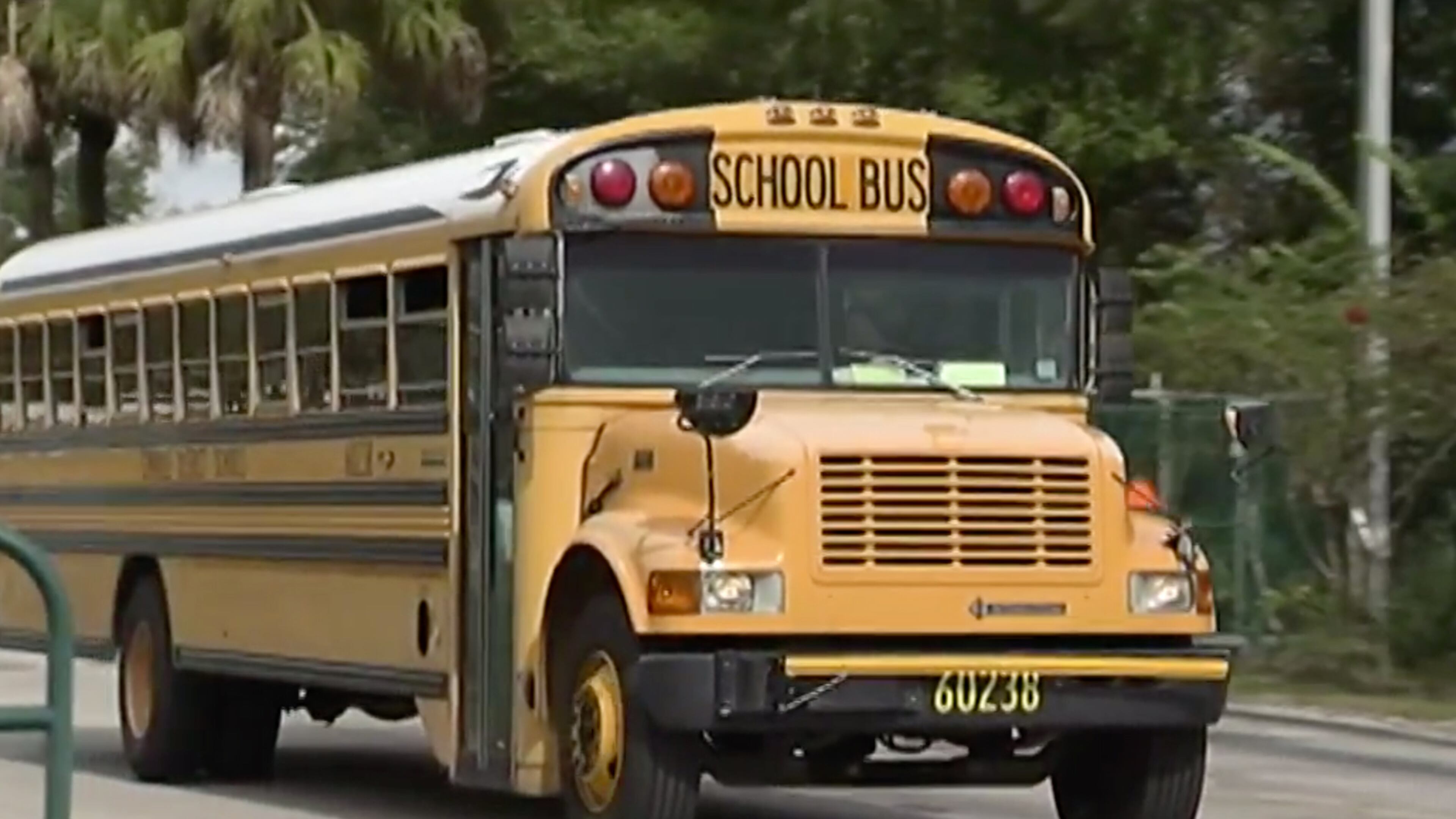 The Forsyth County School District said eight buses were vandalized over the weekend.