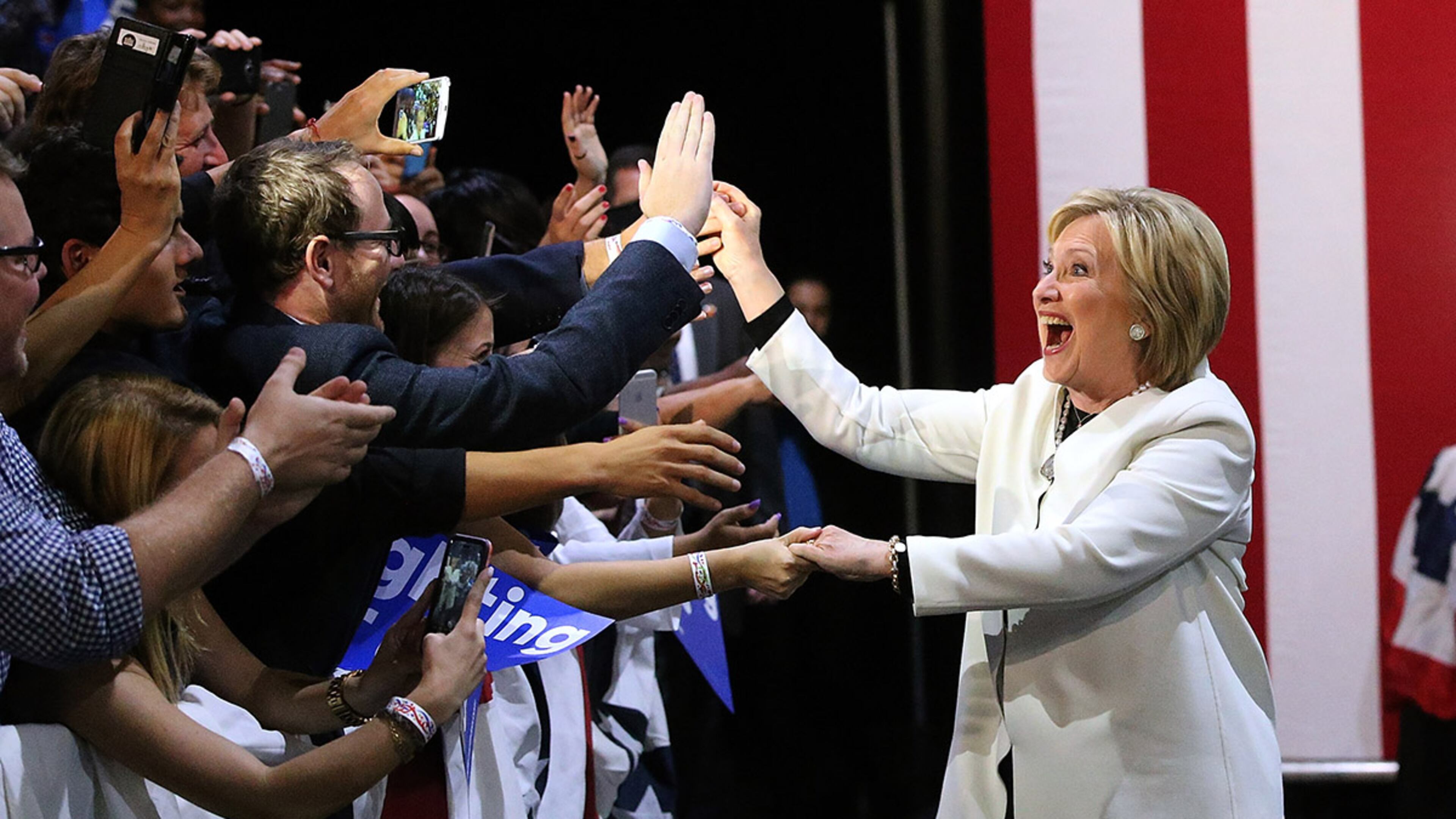 Democratic presidential candidate and former Secretary of State Hillary Clinton won Georgia on Tuesday. Justin Sullivan/Getty Images