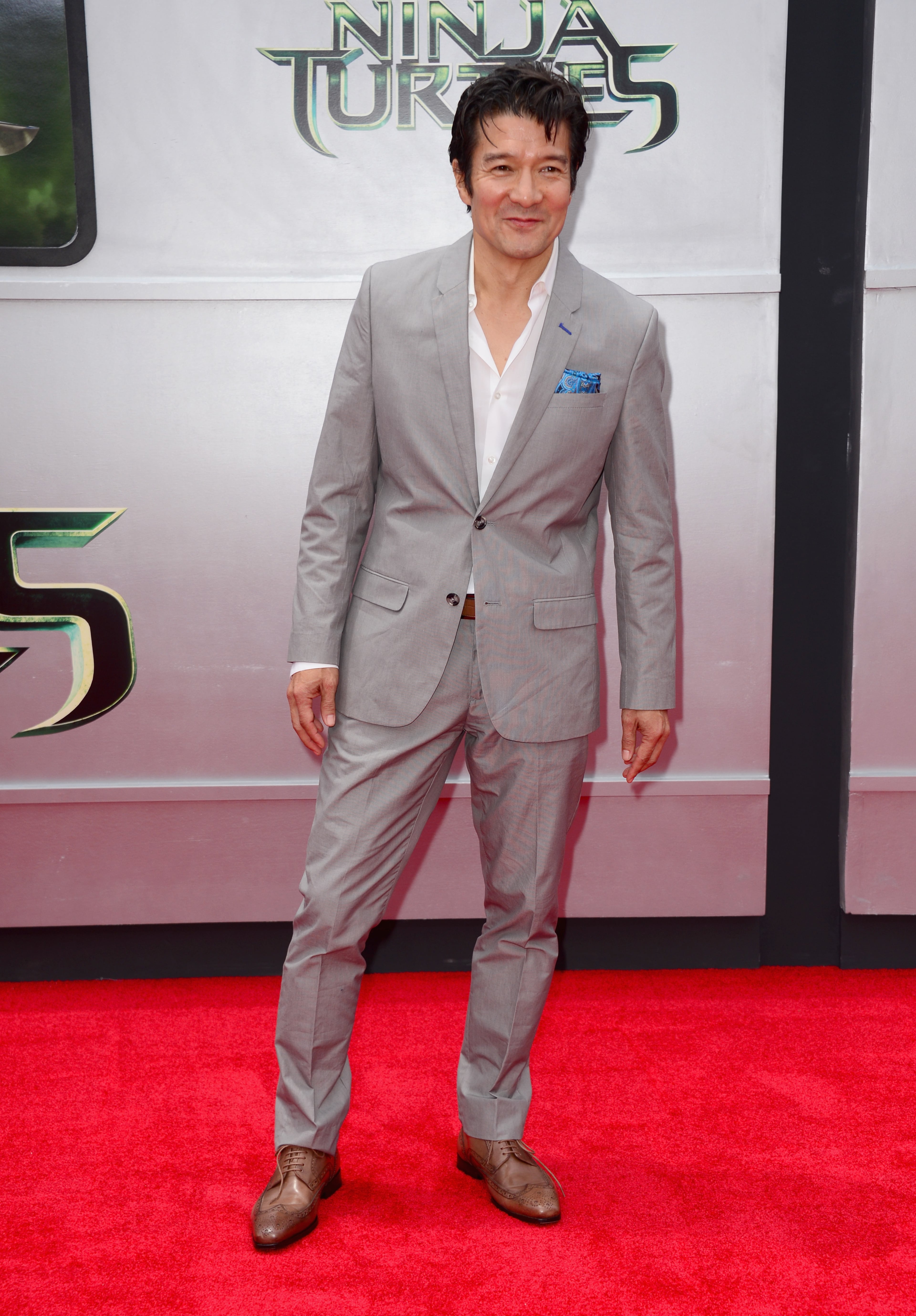 Actor Tohoru Masamune attends Paramount Pictures' "Teenage Mutant Ninja Turtles" premiere at Regency Village Theatre on August 3, 2014 in Westwood, California. (Photo by Frazer Harrison/Getty Images)