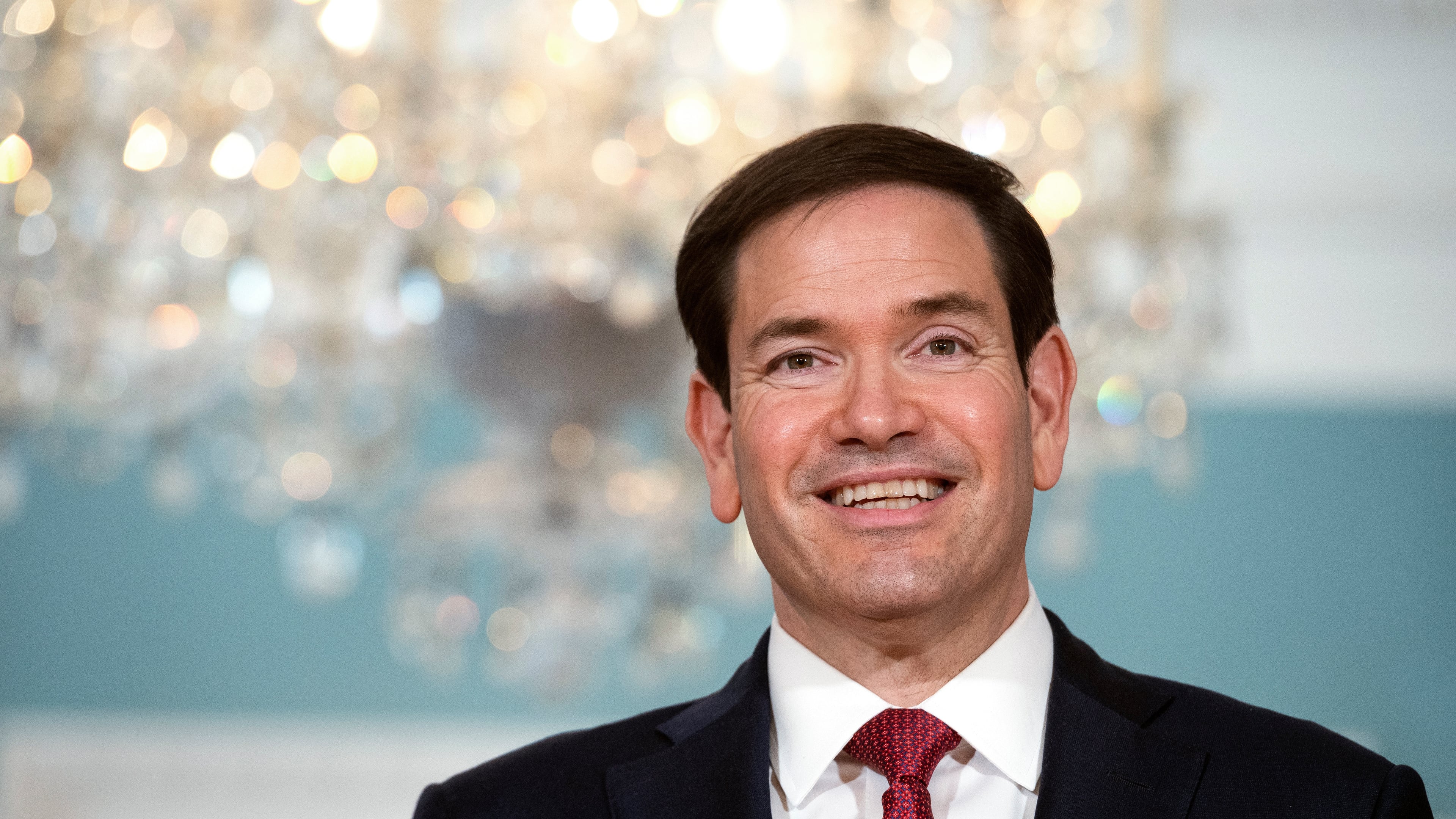 FILE - Secretary of State Marco Rubio speaks to reporters while meeting with Armenian Foreign Minister Ararat Mirzoyan at the State Department in Washington, Jan. 13, 2026. (AP Photo/Cliff Owen, File)