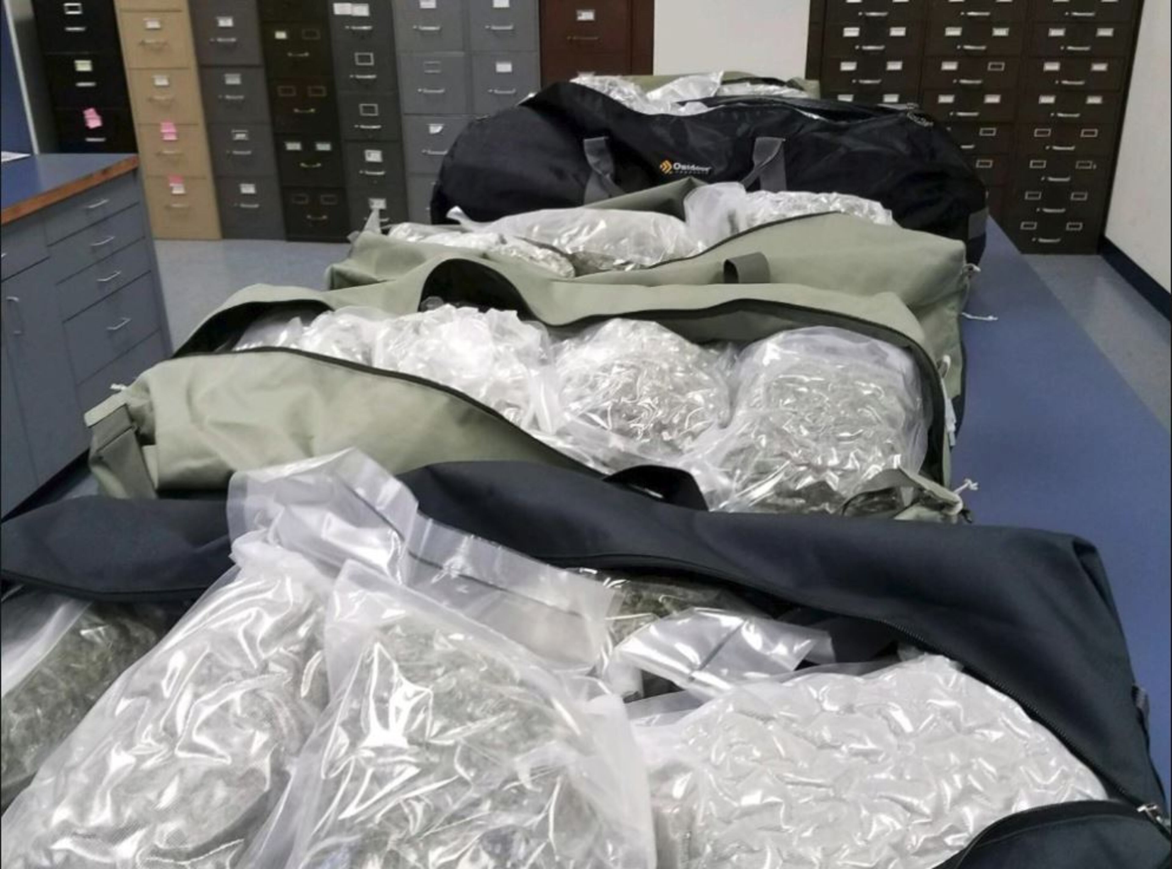 Nebraska State Patrol troopers said they found 114 pounds of marijuana in an East Point man's car. The drugs' street value is $342,00. (Credit: Nebraska State Patrol)