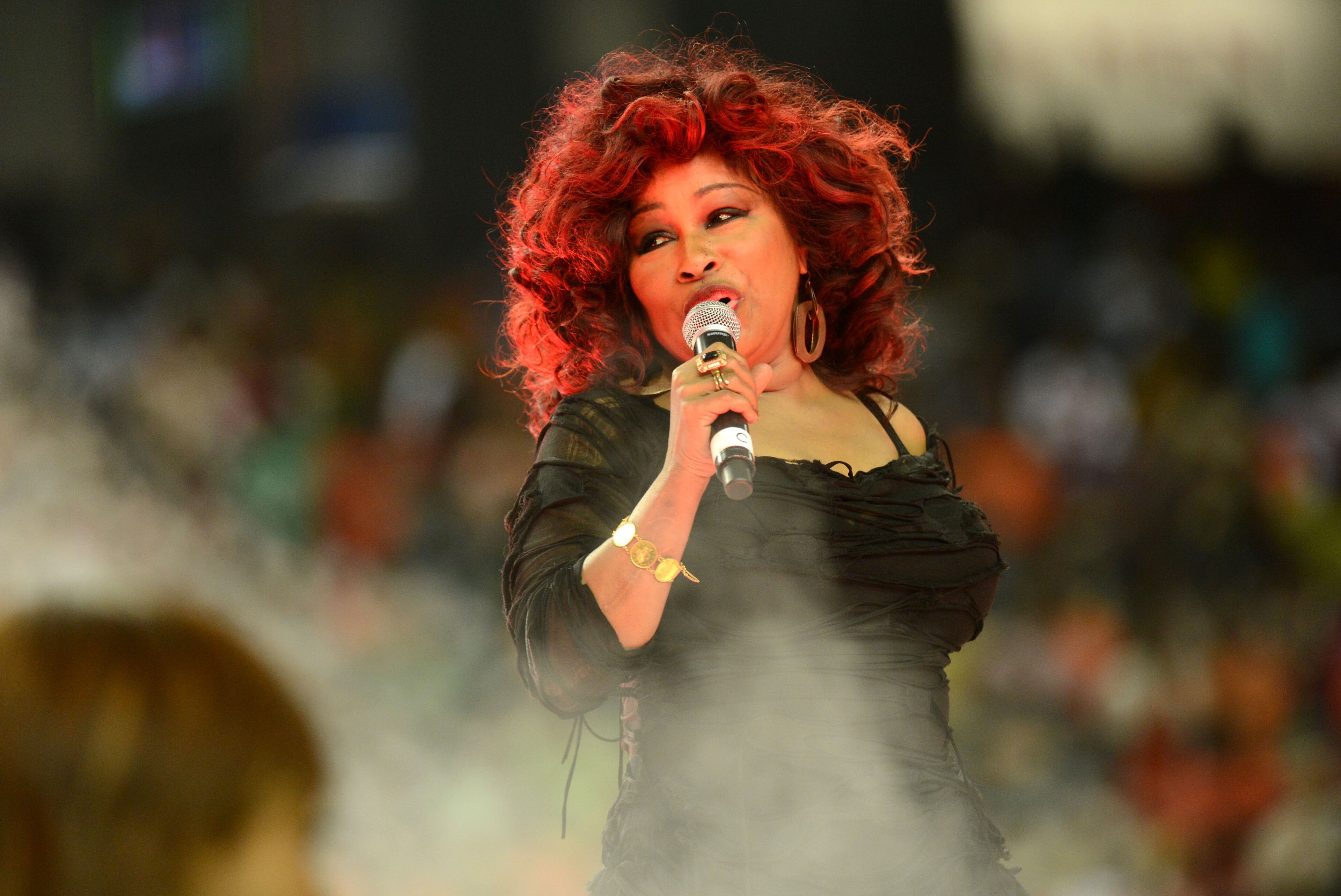 Halftime show also featured a performance from 10-time Grammy Award winner Chaka Khan ....