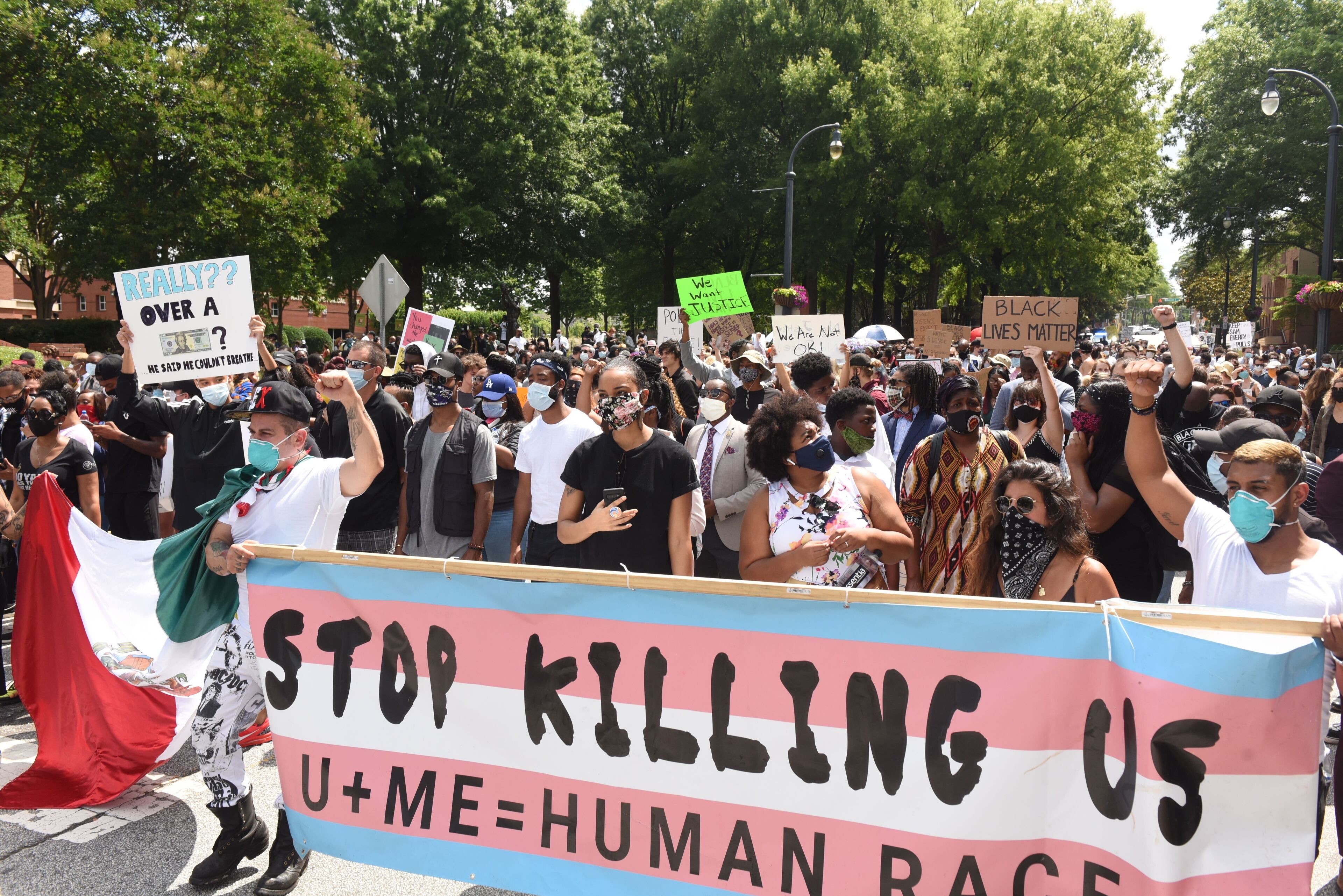A rally was held Thursday morning at the King Center in Atlanta. (Photo: Ryon Horne/AJC)