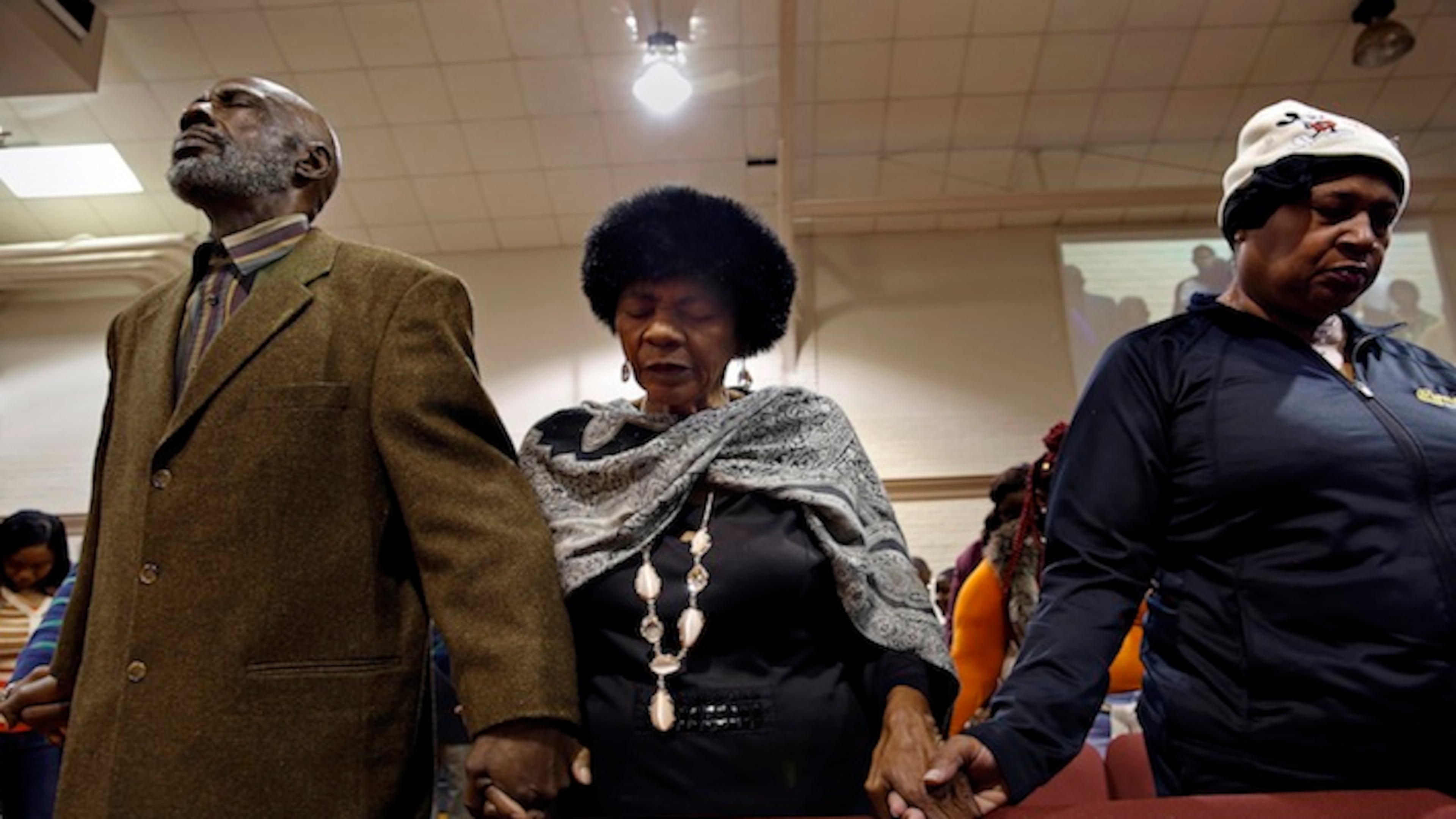 Andrew Jackson, left, Brenda Jackson, center, attended President Barack Obama's first inauguration. (Carolyn Cole/Los Angeles Times/TNS)