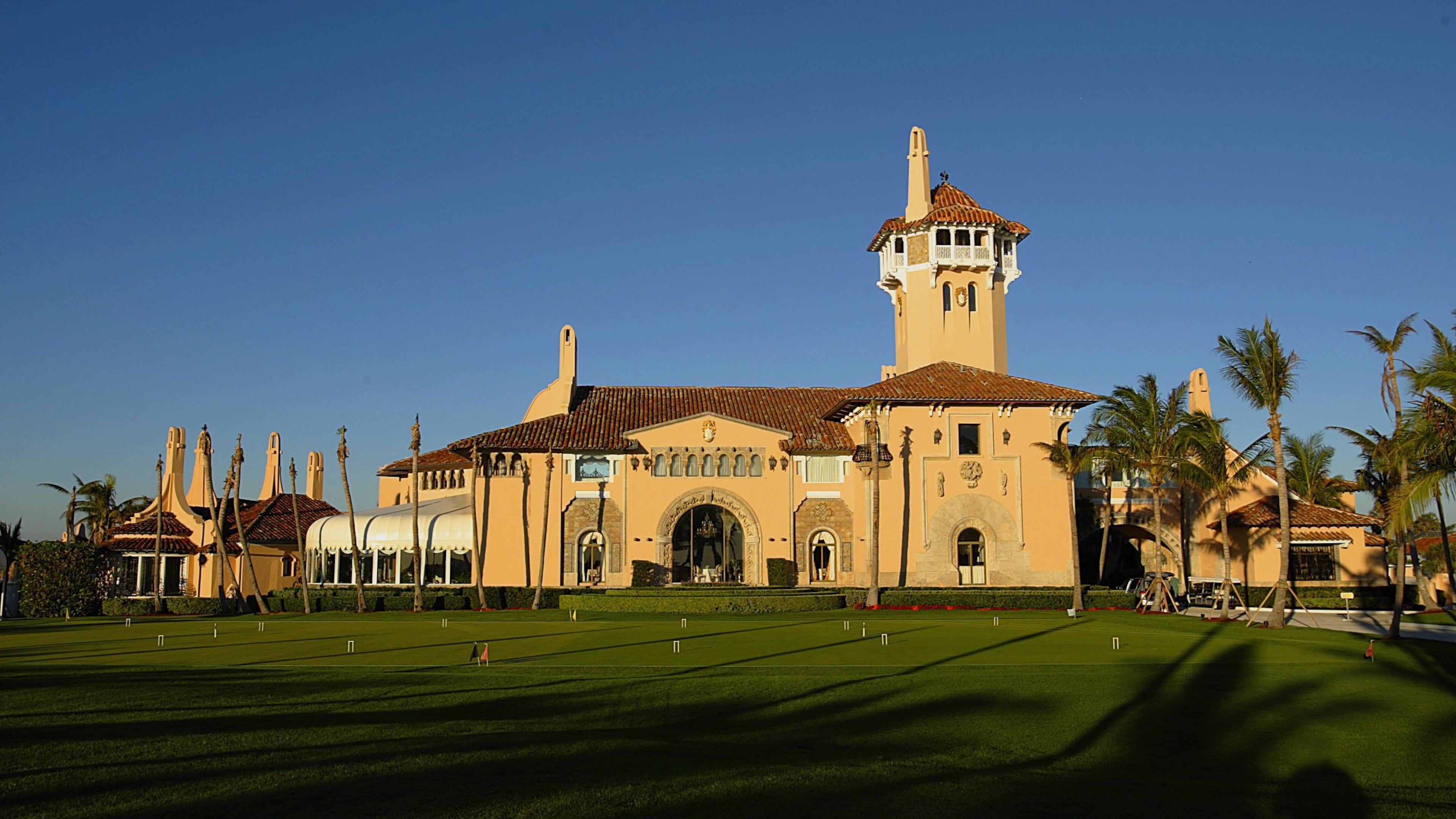 The main facade of the Mar-a-Lago Club in 2005 looked much as it did when Marjorie Merriweather Post built the house, which was completed in 1927. Damon Higgins / Daily News