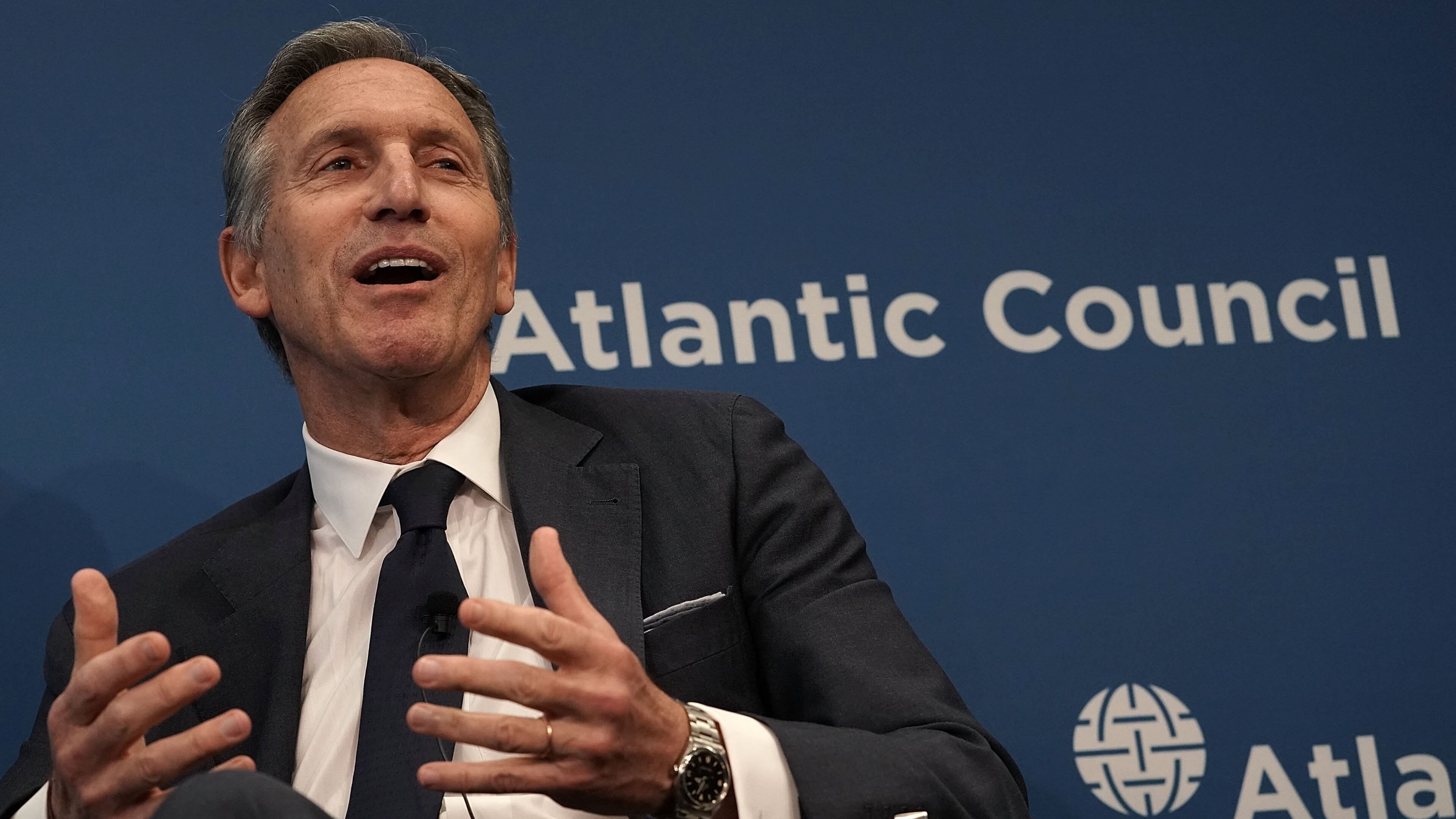 Former Starbucks CEO Howard Schultz in a 2018 file photo. Alex Wong/Getty Images
