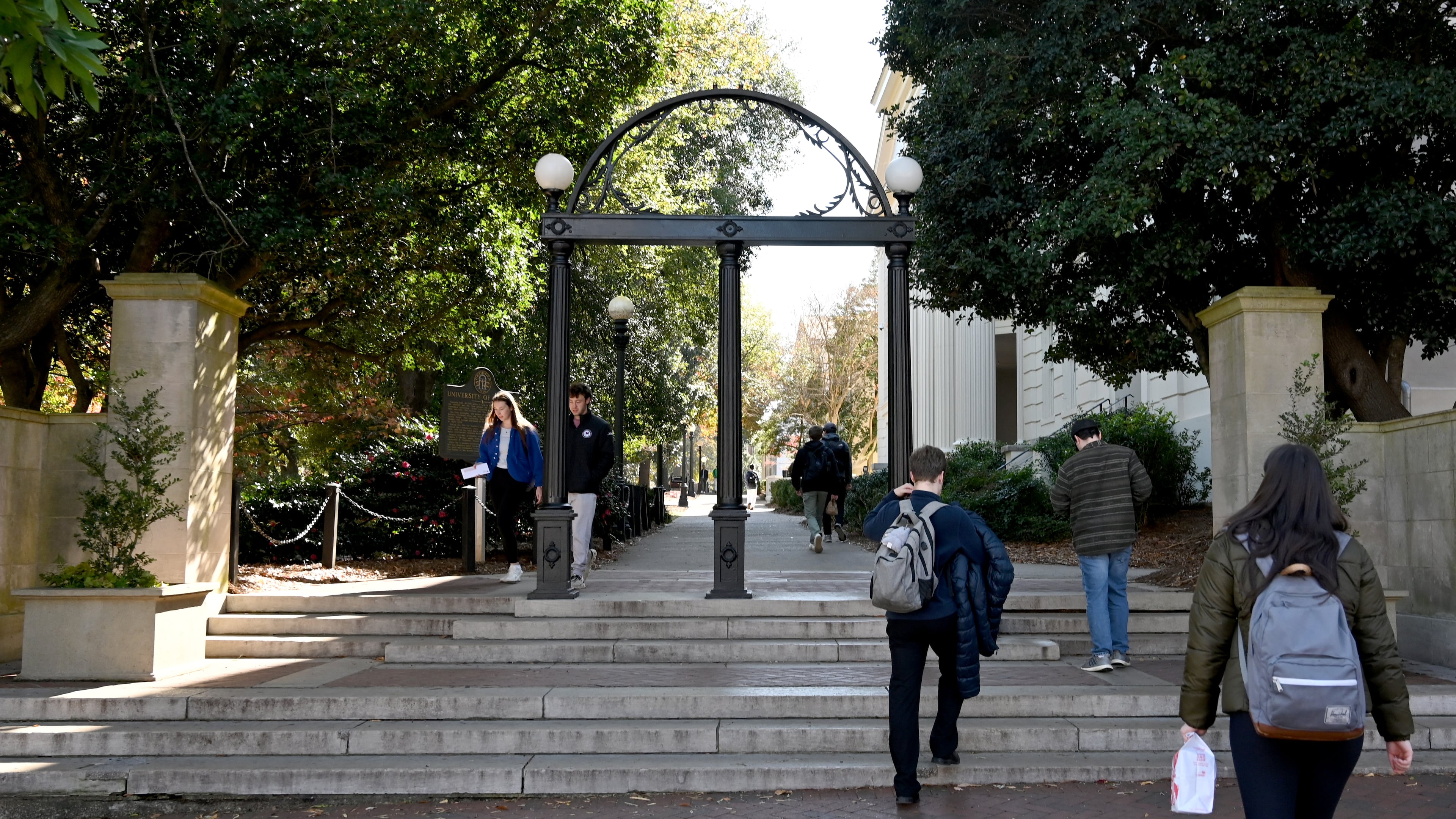 The iconic arch at the University of Georgia in Athens. At least one UGA student and others throughout the University System of Georgia recently had their identities stolen. (Hyosub Shin/AJC)