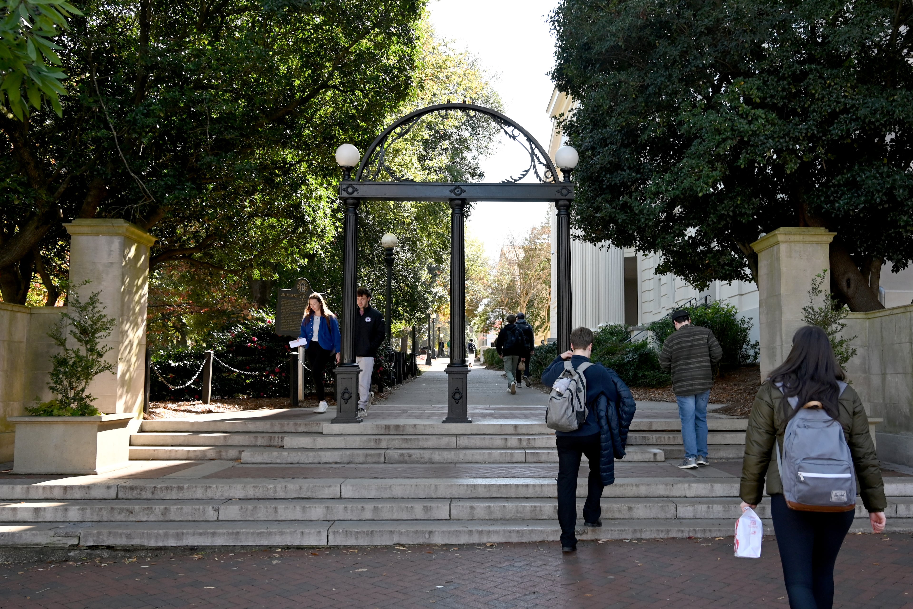 The iconic arch at the University of Georgia in Athens. At least one UGA student and others throughout the University System of Georgia recently had their identities stolen. (Hyosub Shin/AJC)