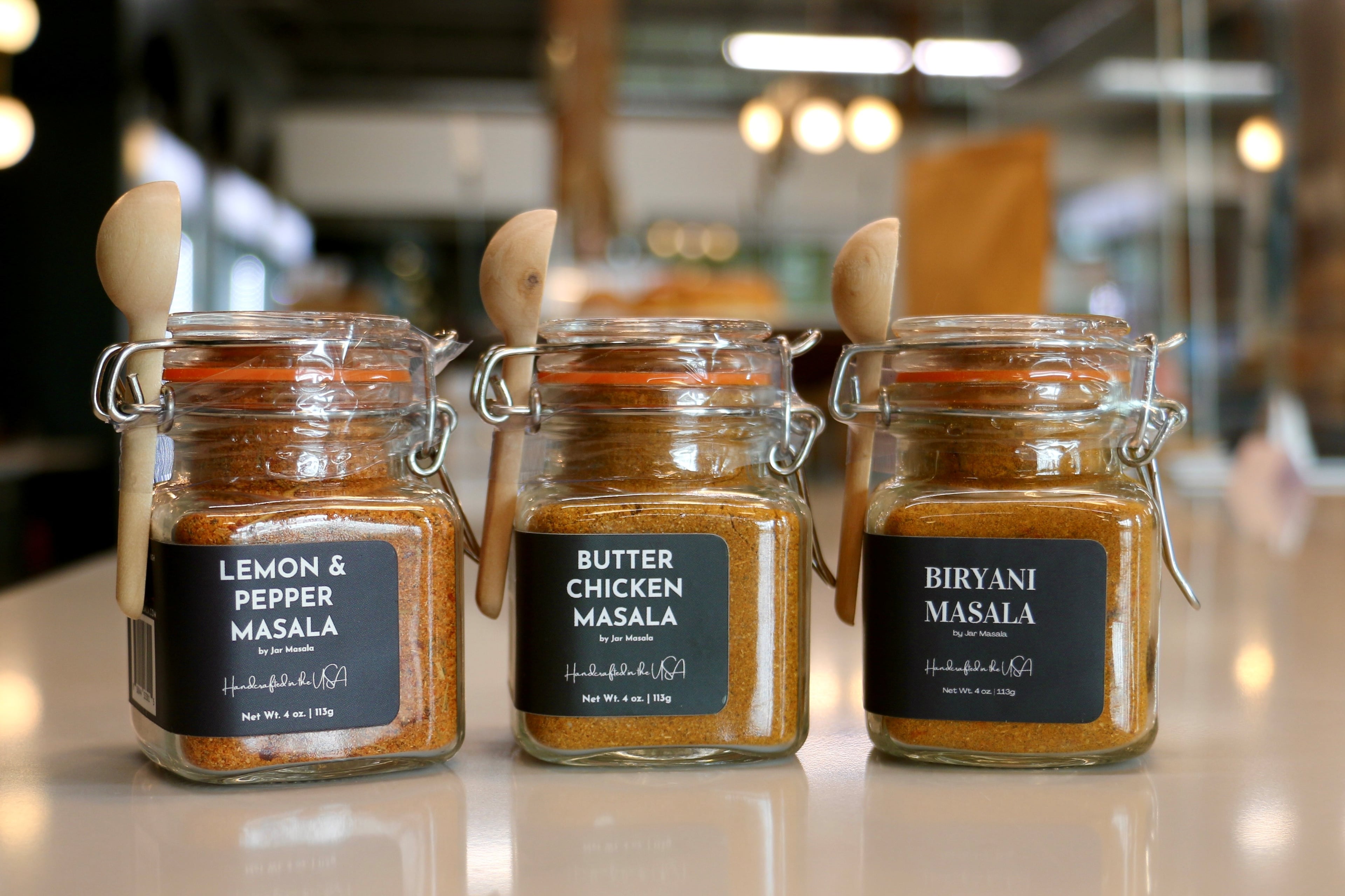 Along the way, Lipi Begum began to add American-inspired spice mixes to Jar Masala's offerings, such as lemon pepper. (Courtesy of Jar Masala)