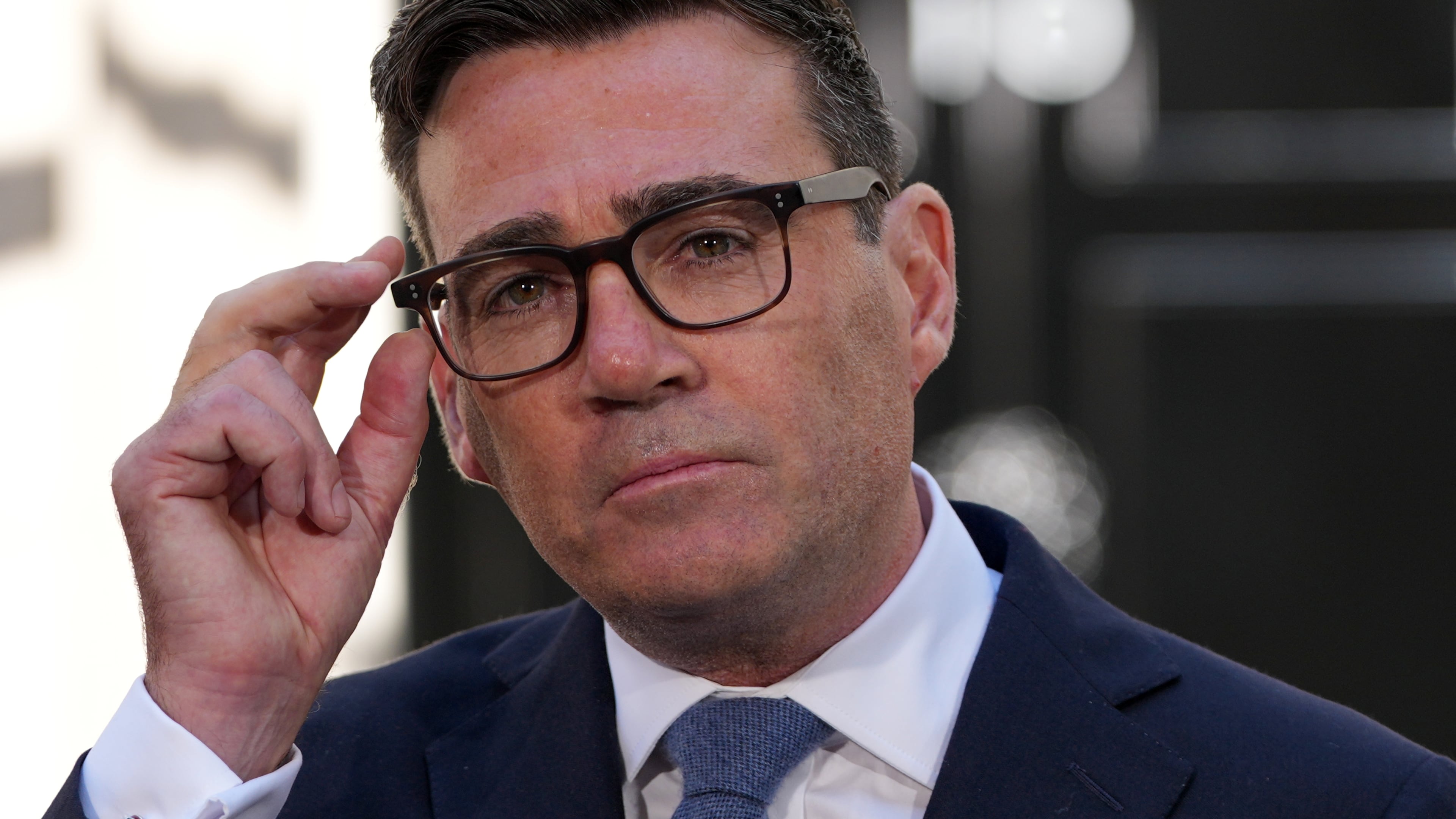 Britain's new Prime Minister Andy Burnham speaks to staff and media at 10 Downing Street in London, Monday, July 20, 2026.(AP Photo/Kirsty Wigglesworth)
