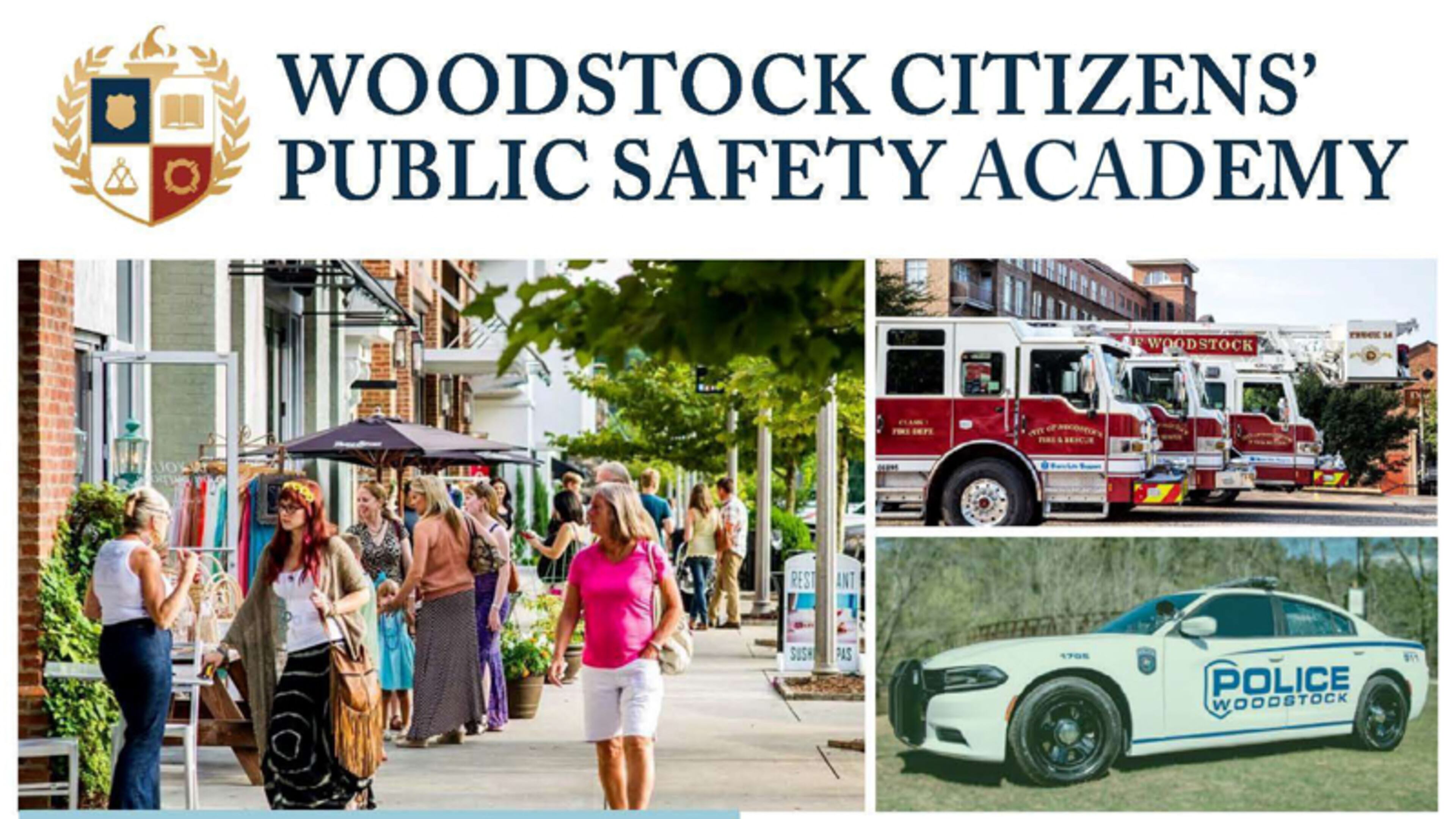 Woodstock residents can get a behind-the-scenes look at city police and fire operations at the Citizens’ Public Safety Academy. Application deadline for this fall’s session is Aug. 9. CITY OF WOODSTOCK