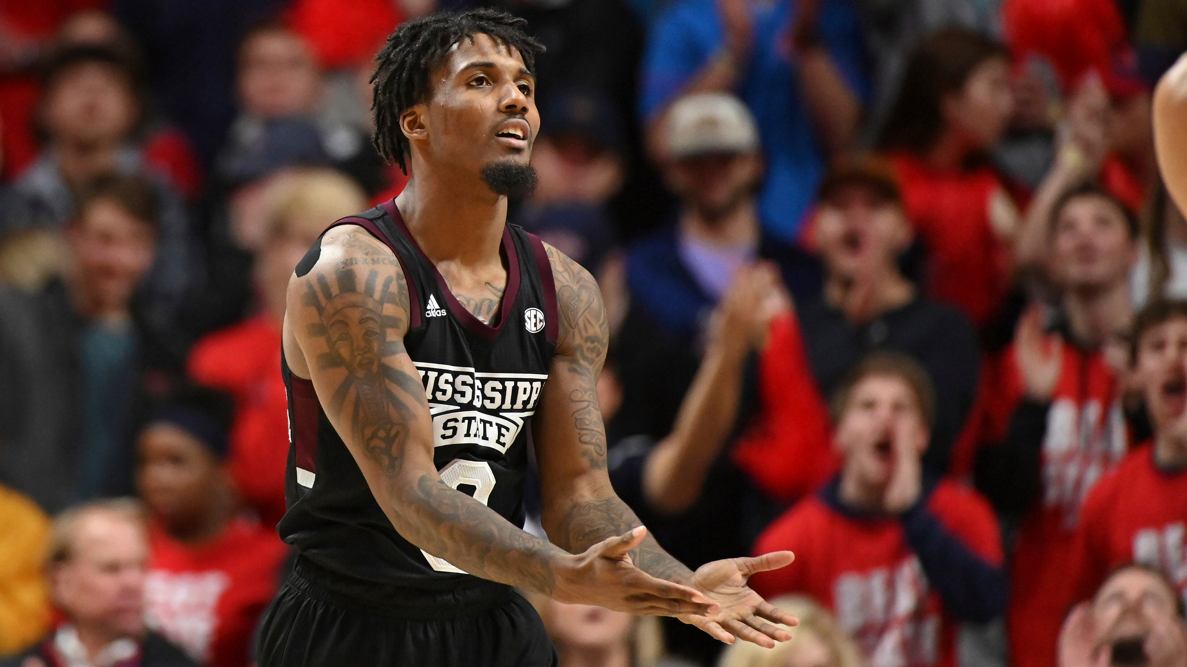 Mississippi State guard Nick Weatherspoon is 136 points shy of 1,000 points scored.