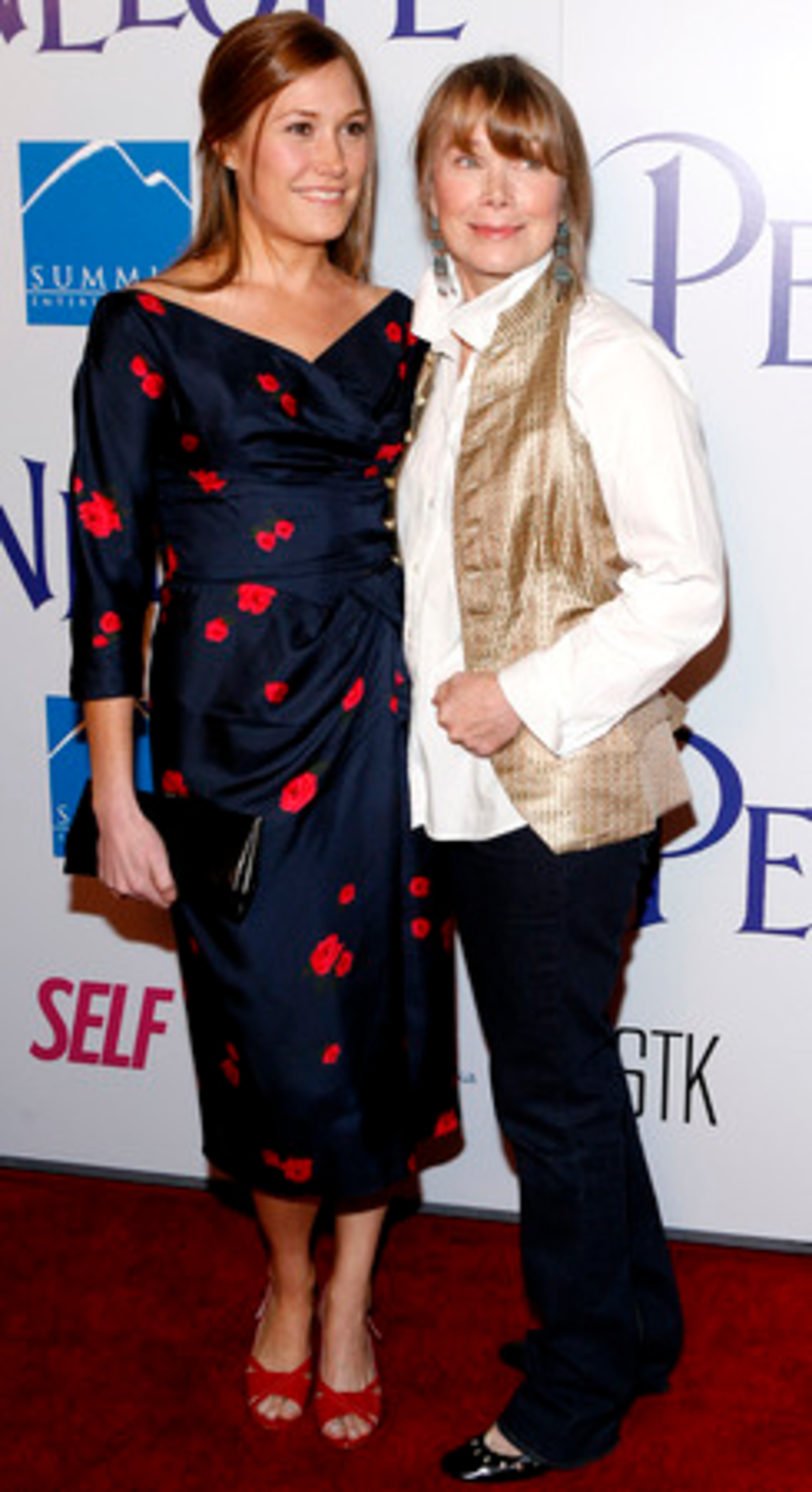 Sissy Spacek (right) and her daughter, actress Schuyler Fisk, arrive.