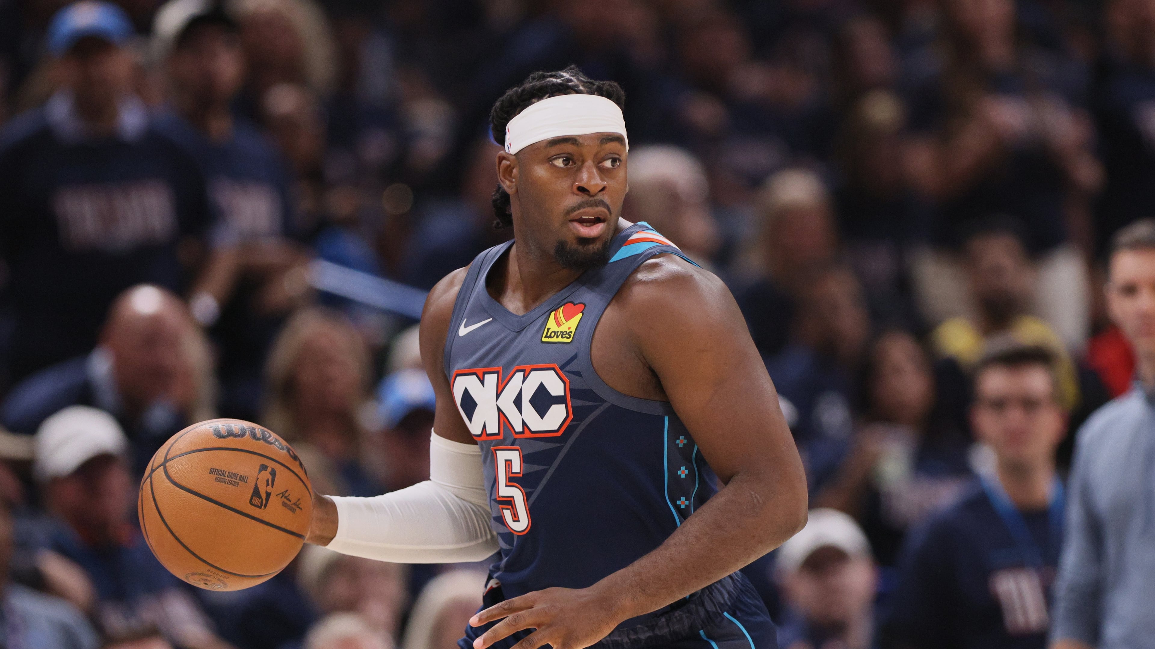 Welcome to the A, Luguentz Dort. In a trade with the Oklahoma City Thunder, Dort becomes an Atlanta Hawk. (Nate Billings/AP)