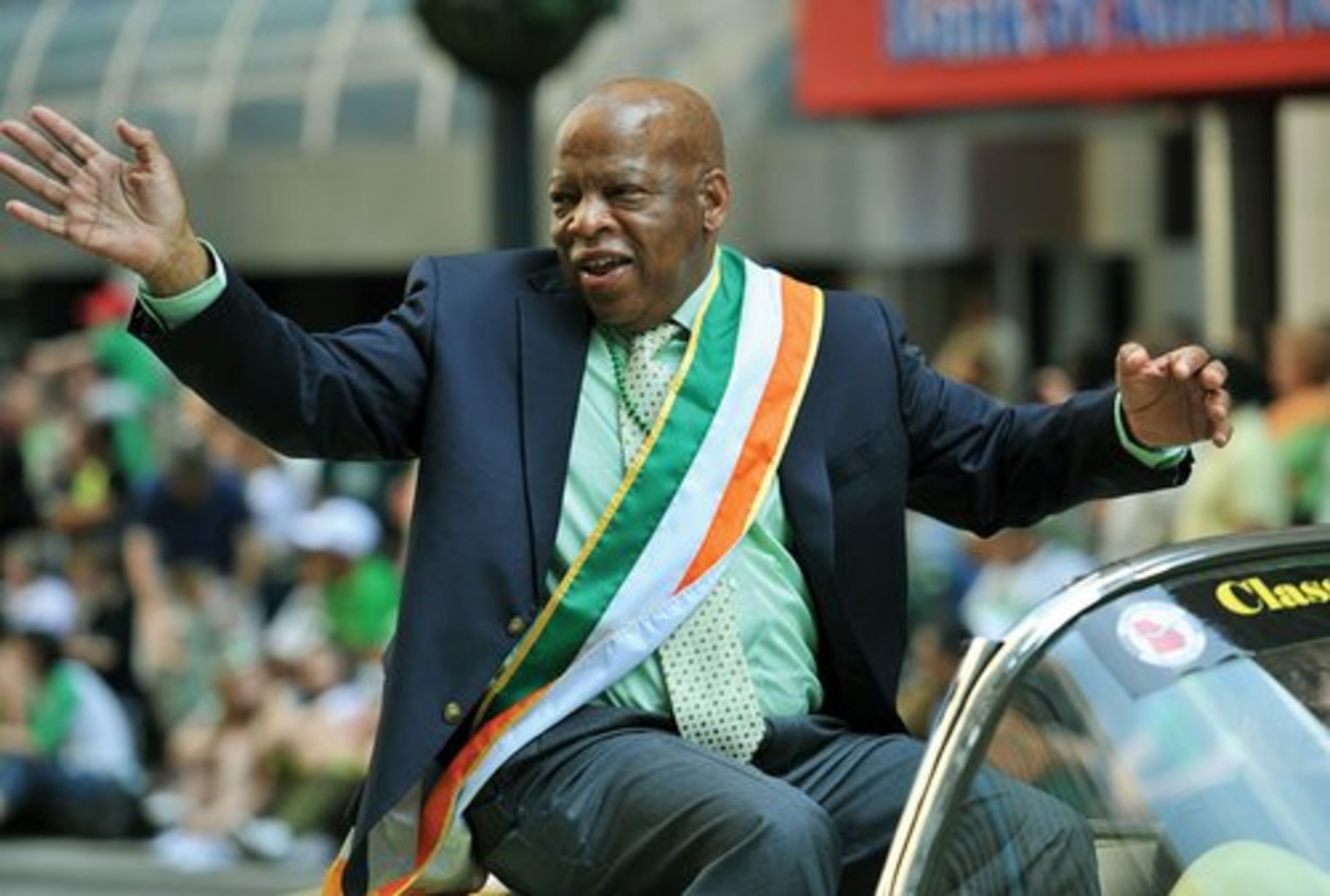 Georgia U.S. Rep. John Lewis was Honorary Grand Marshal of the Atlanta St. Patrick’s Day parade in 2017.