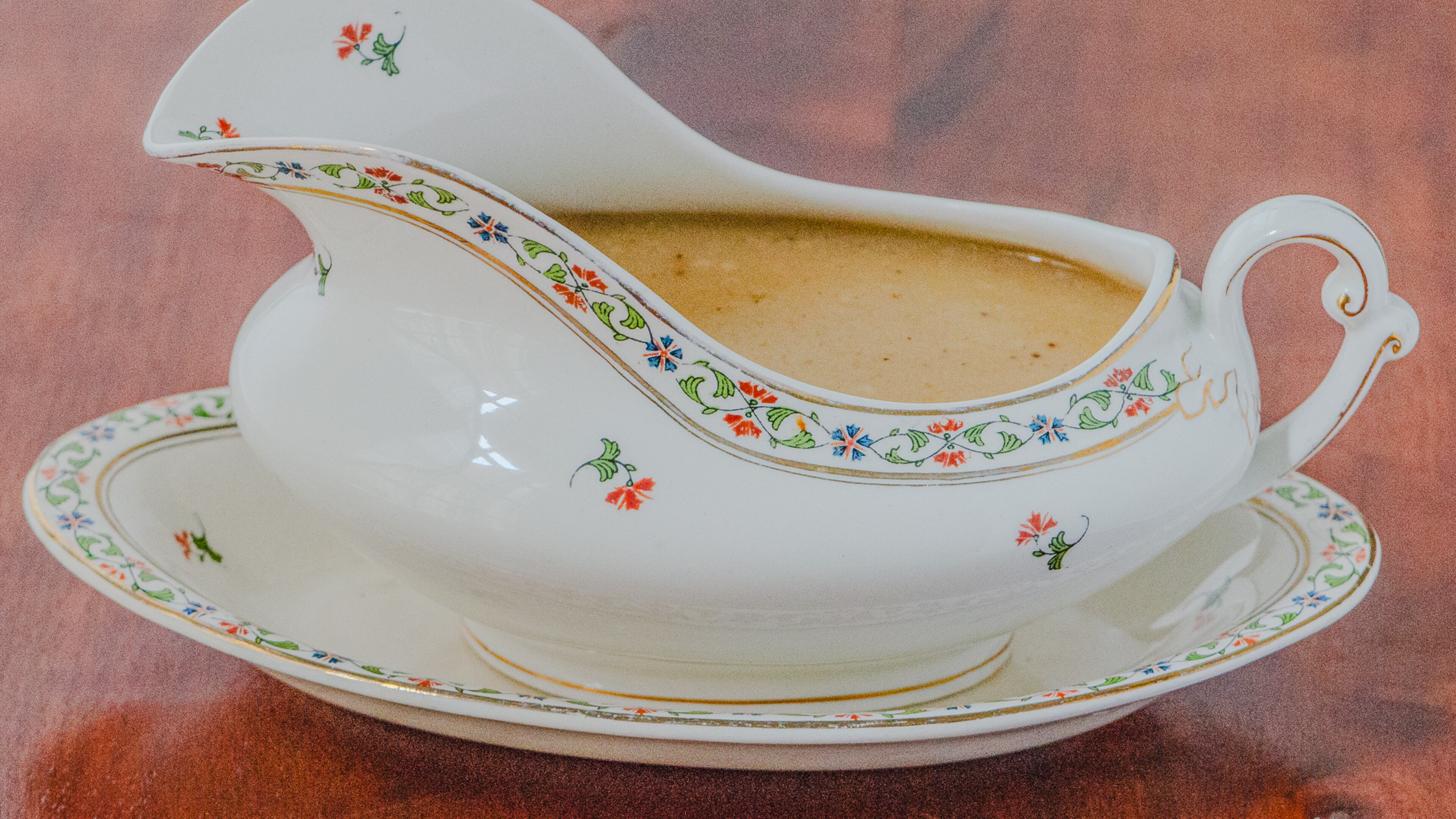 Make-Ahead Turkey Gravy is a Thanksgiving staple that's good and good for you. (Virginia Willis for The Atlanta Journal-Constitution)