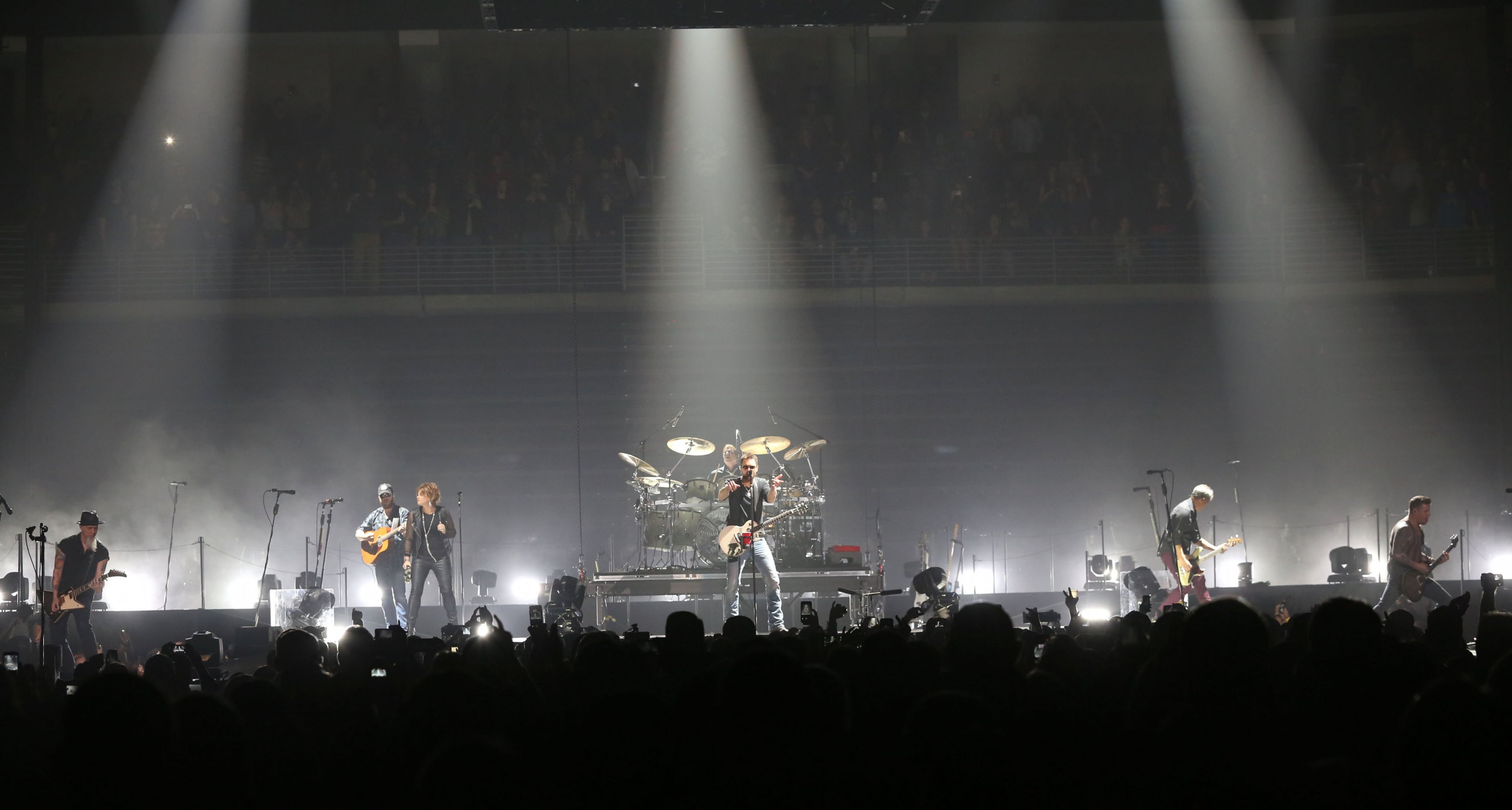 Country music singer-songwriter Kenneth "Eric" Church rocked a sold-out The Arena at Gwinnett Center in Duluth Thursday, Dec. 11, 2014 on his Outsiders World tour. Church will be supporting Kenny Chesney in June 2015 at the Georgia Dome. Robb D. Cohen/RobbsPhotos.com