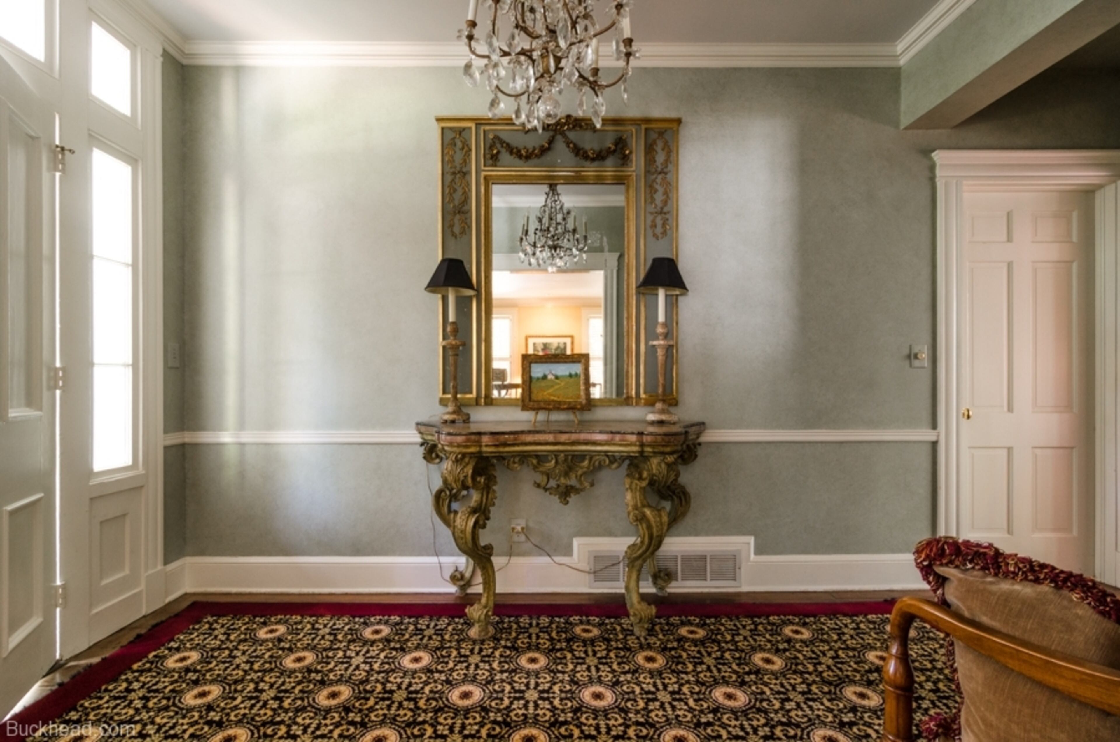 Believed to be the oldest home in Buckhead, this pre-Civil War home, located at 1450 W. Wesley Road, was likely built some time in the 1830s. The original location of the home was the North Georgia town of Resaca. It was moved to Buckhead in 1959 by a local engineer and his wife, Mr. and Mrs. Joseph S. Walker. Photos courtesy of Buckhead.com.