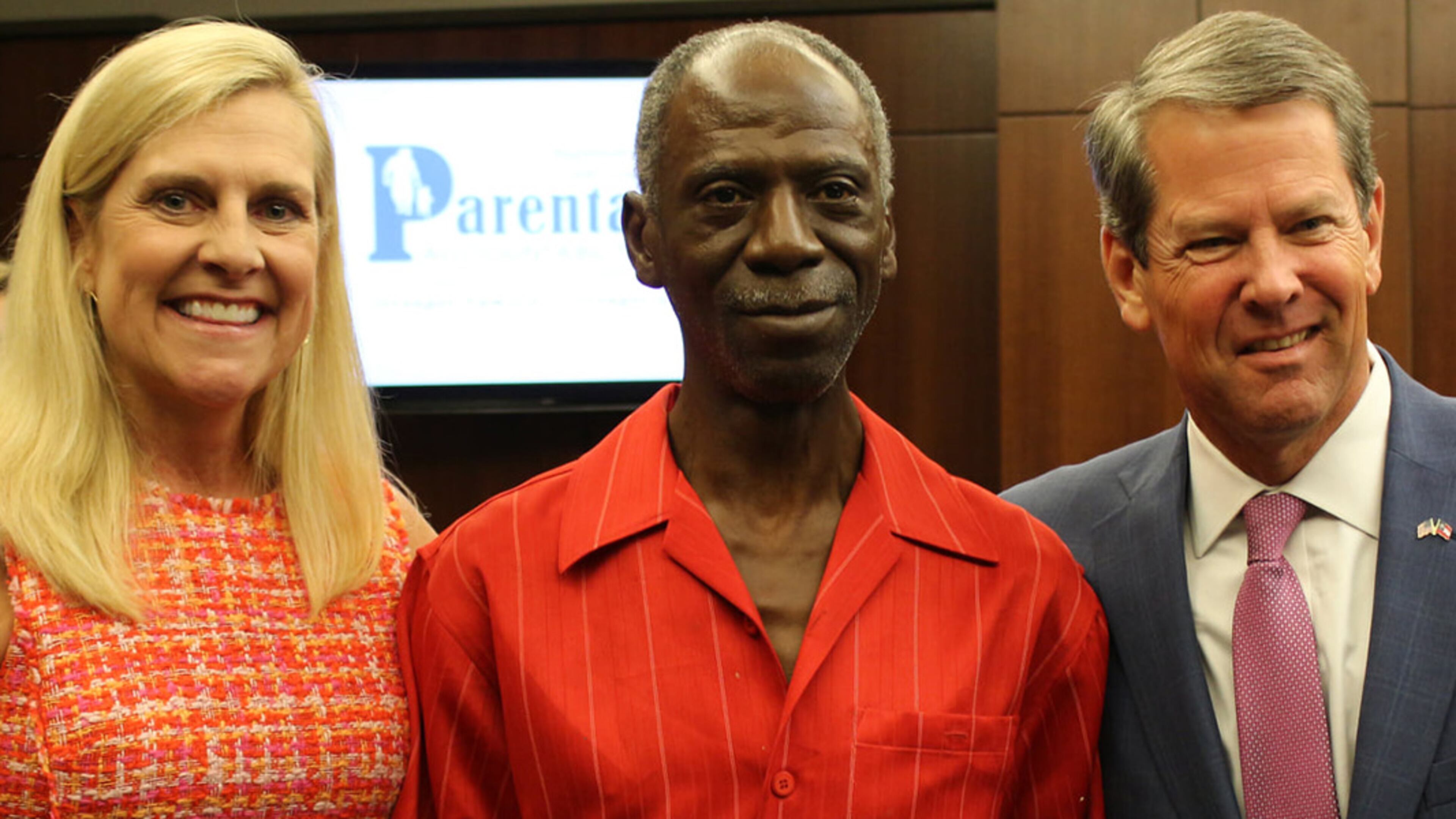 The first graduates of Cobb County’s Parental Accountability Court were congratulated recently by Governor Brian Kemp and First Lady Marty Kemp. (Courtesy of Cobb County)